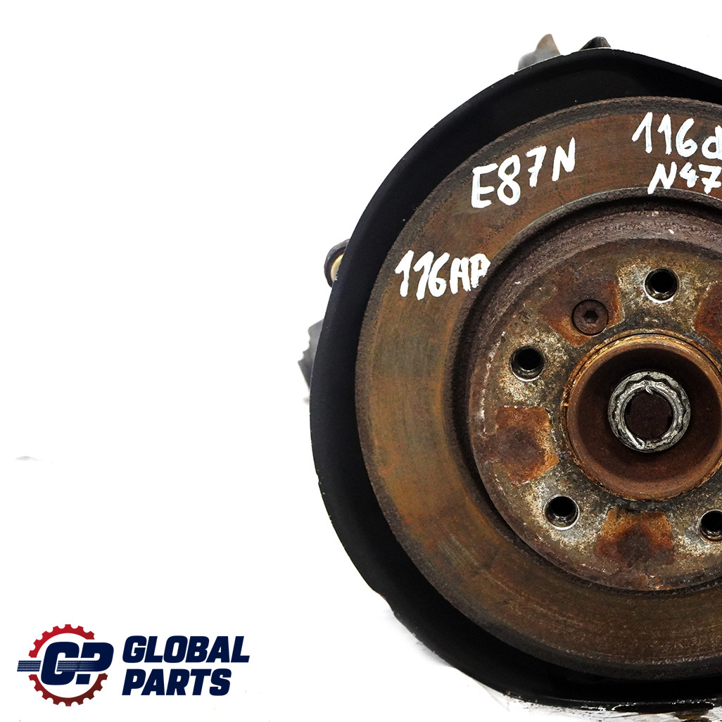 BMW 1 Series E81 E87 LCI 116d N47 Rear Right O/S Suspension Leg Axle Brake Disc