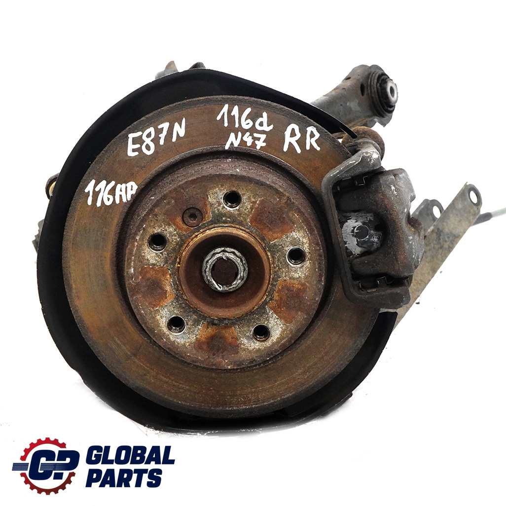 BMW 1 Series E81 E87 LCI 116d N47 Rear Right O/S Suspension Leg Axle Brake Disc