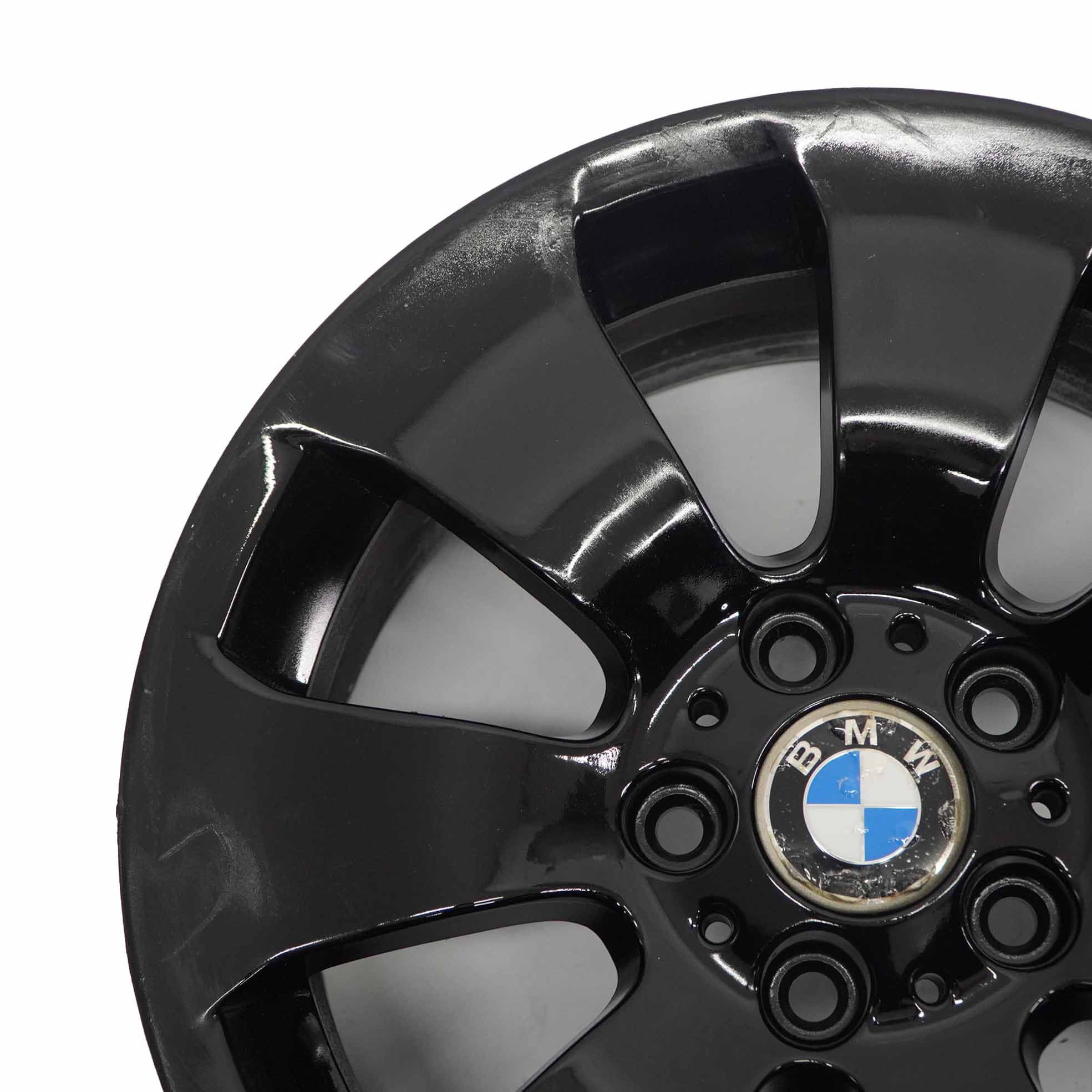 BMW 3 Reihe E90 E91 E92 Schwarz Alu Felge Alufelge 17" 8J ET:34 6775596