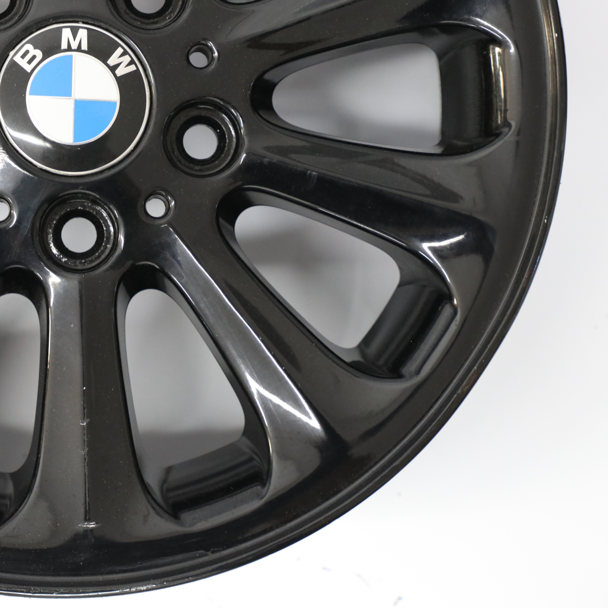 BMW E81 E82 E87 E88 Jante alliage noire 16" Spider Spoke 139 6,5J 6775618