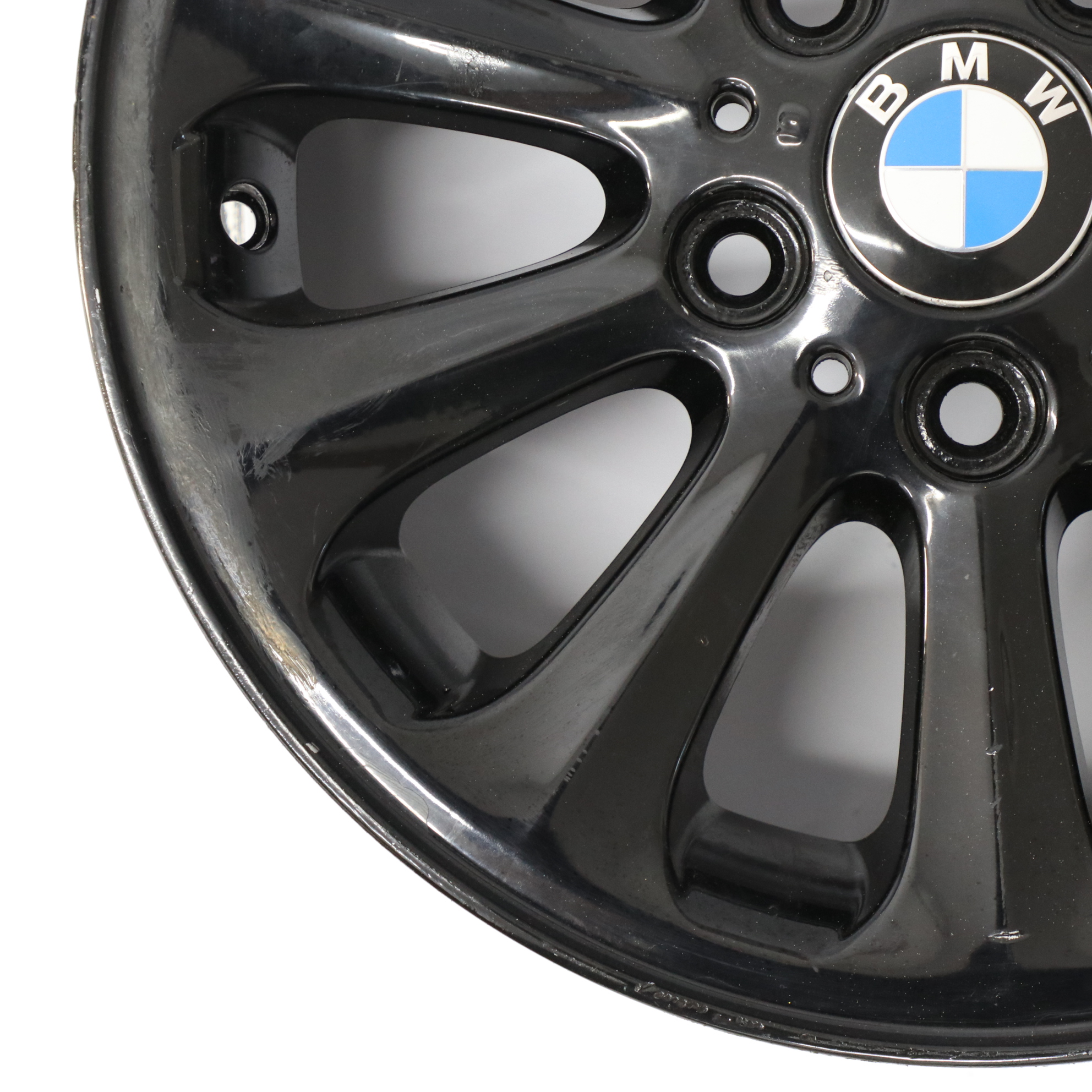 BMW E81 E82 E87 E88 Jante alliage noire 16" Spider Spoke 139 6,5J 6775618