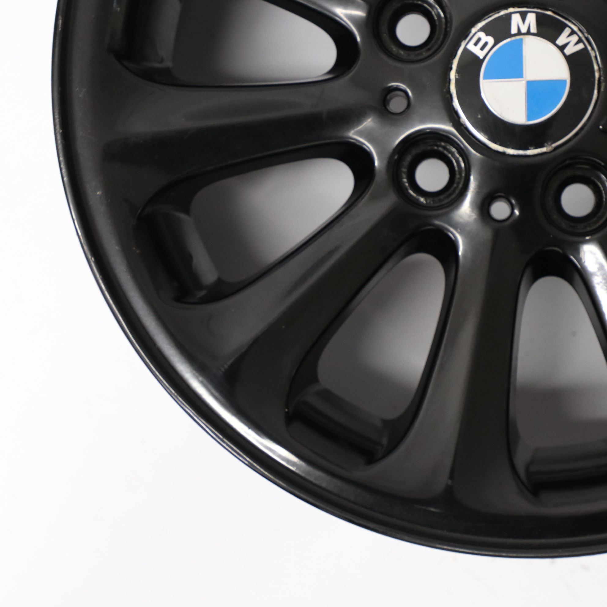 BMW E81 E82 E87 E88 Jante alliage noire 16" Spider Spoke 139 6,5J 6775618