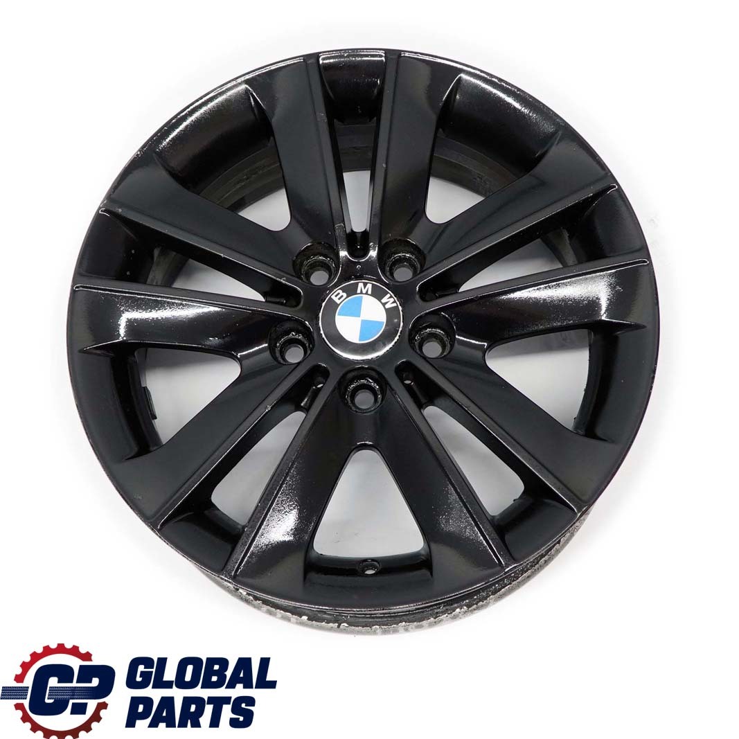 BMW E81 E82 E87 E88 Noir Jantes Alu Alliage 17" Parle De V 141 ET:47 7J