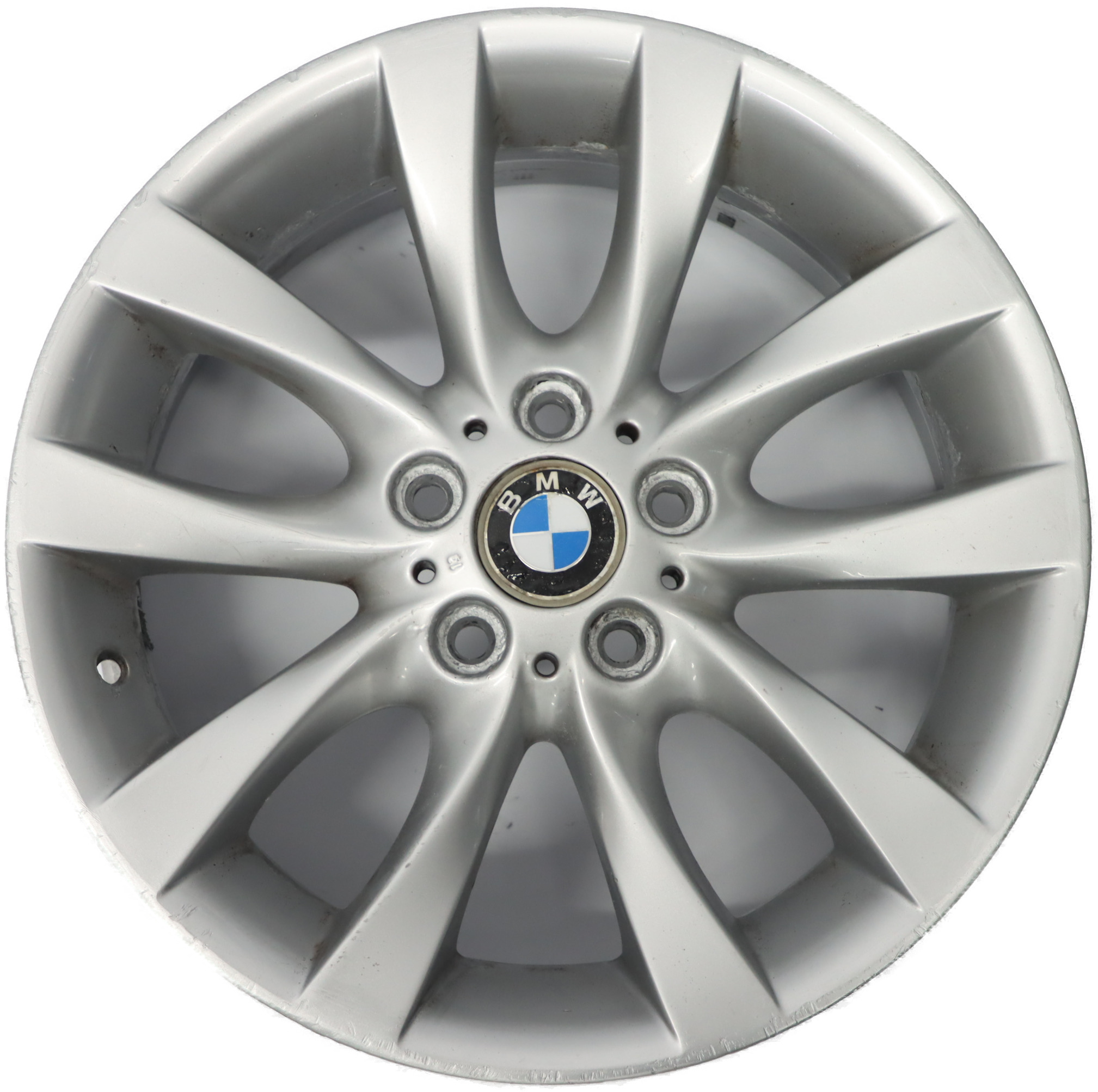 BMW E81 E87 LCI Silber Alu Felge Alufelge 18" V-Speiche 217 7,5J ET:49 6775634