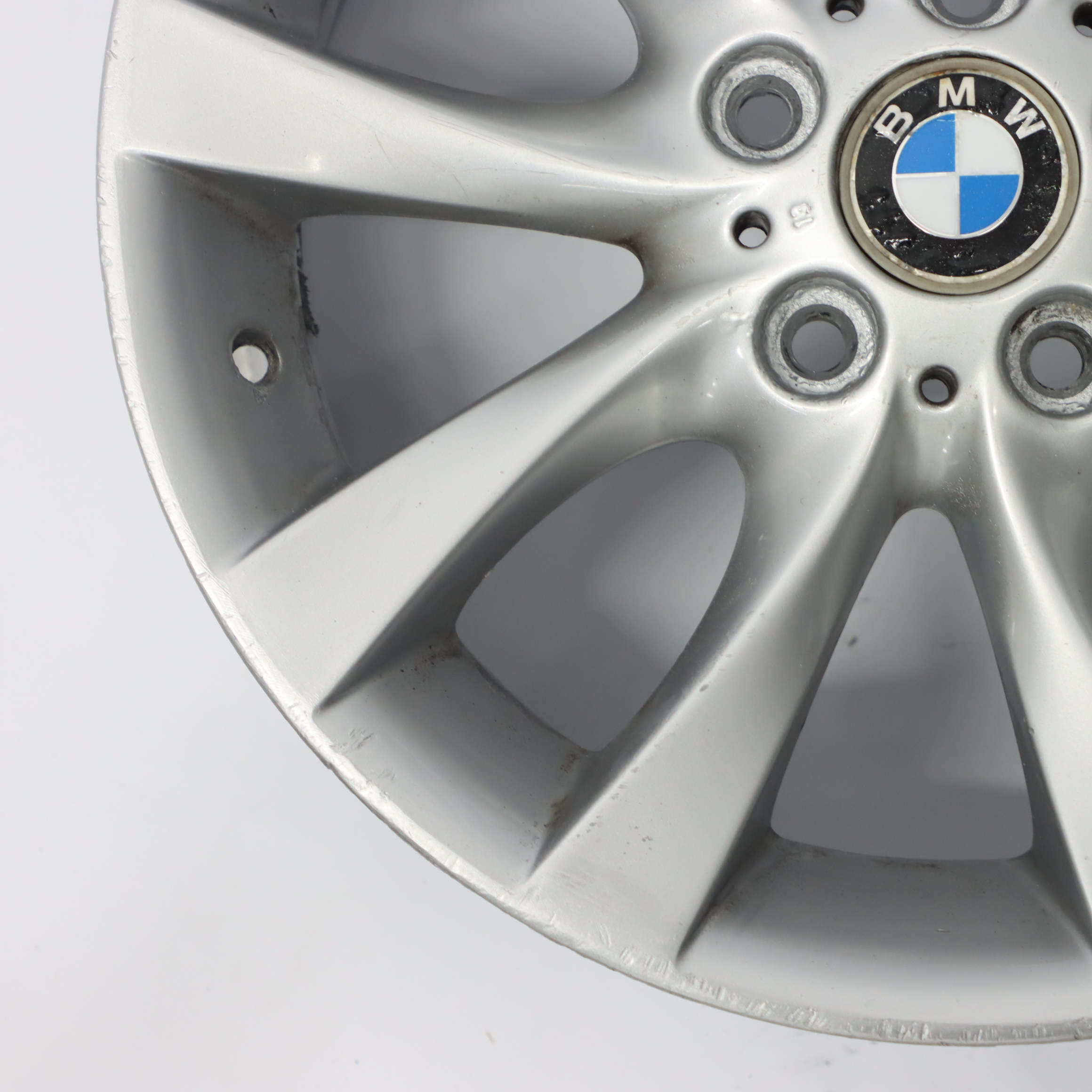 BMW E81 E87 LCI Silber Alu Felge Alufelge 18" V-Speiche 217 7,5J ET:49 6775634