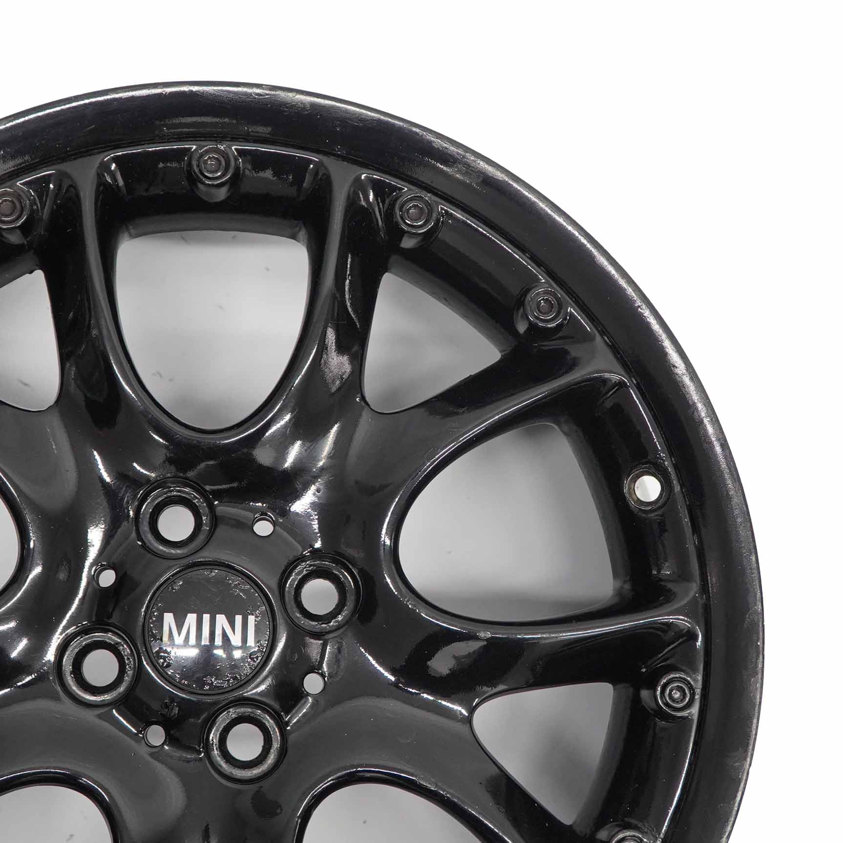 Mini Cooper R50 R55 R56 Black Wheel Alloy Rim 17" 7J  ET:48 Web Cross Spoke 98