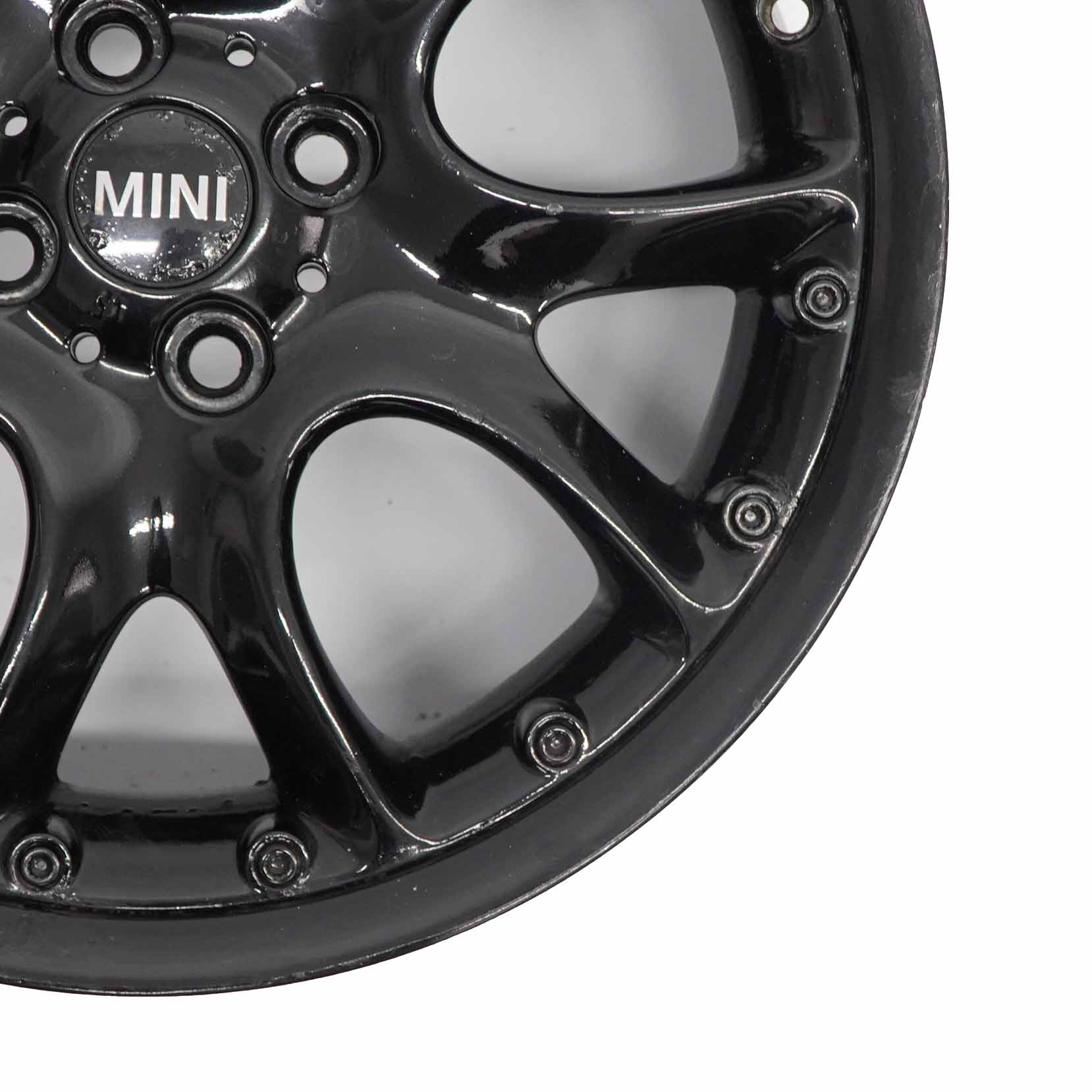 Mini Cooper R50 R55 R56 Black Wheel Alloy Rim 17" 7J  ET:48 Web Cross Spoke 98