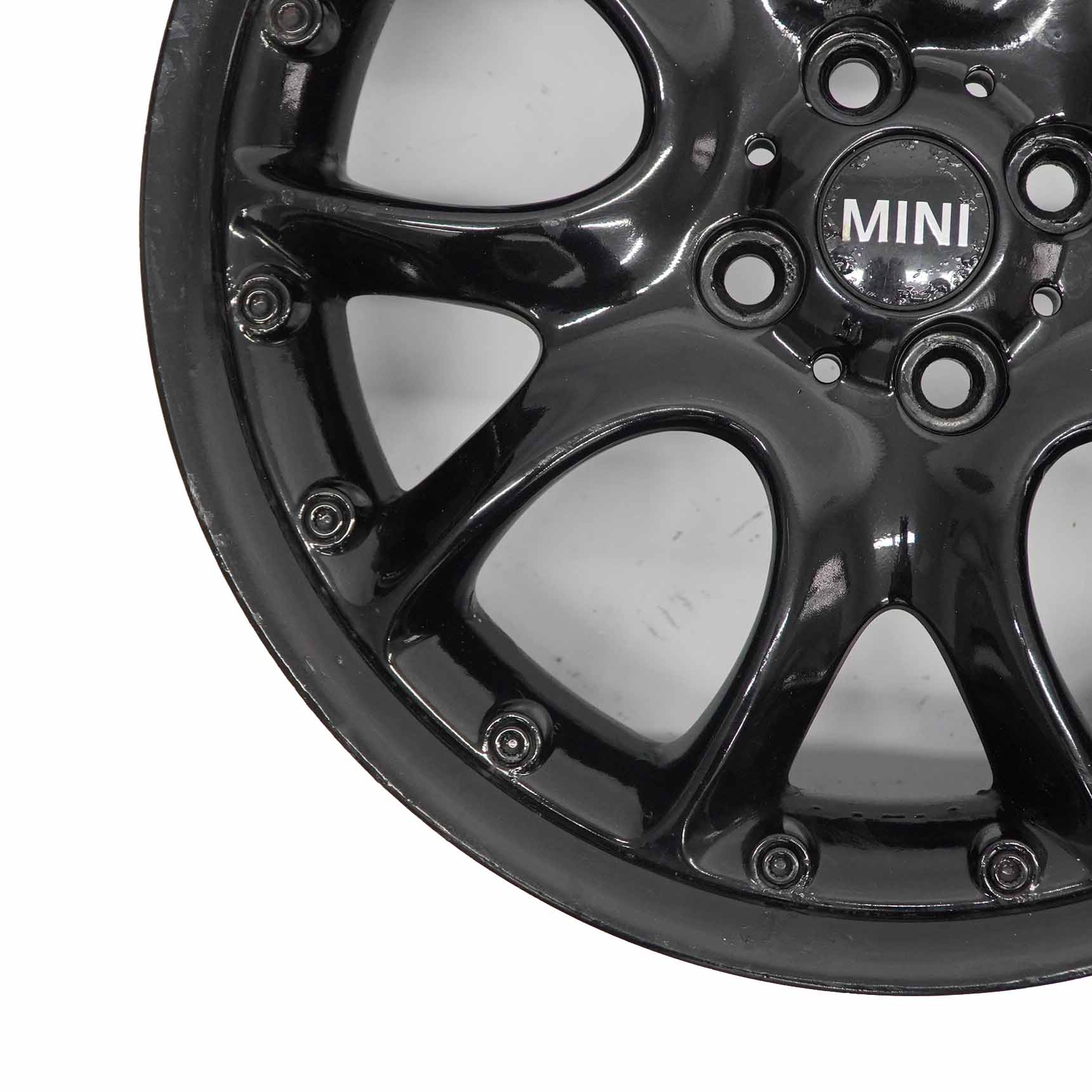 Mini Cooper R50 R55 R56 Black Wheel Alloy Rim 17" 7J  ET:48 Web Cross Spoke 98