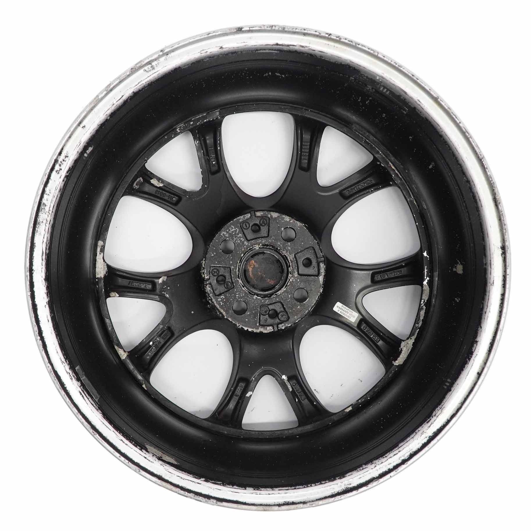 Mini Cooper R50 R55 R56 Black Wheel Alloy Rim 17" 7J  ET:48 Web Cross Spoke 98