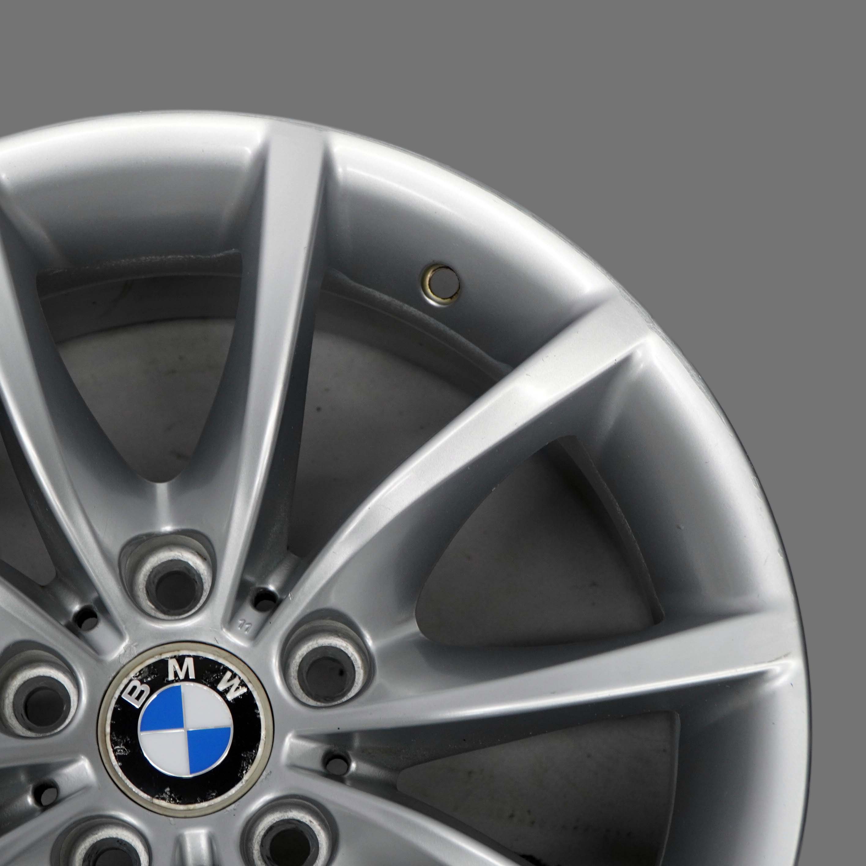 BMW 5 Series E60 E61 Silver Alloy Wheel Rim 17" 8J ET:20 V-Spoke 245 6777348