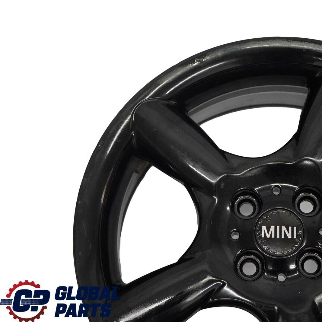 Mini Cooper One R50 R56 Alu Felge 7J 17" Schwarz 5 Star Pace Spoke 110 6777960