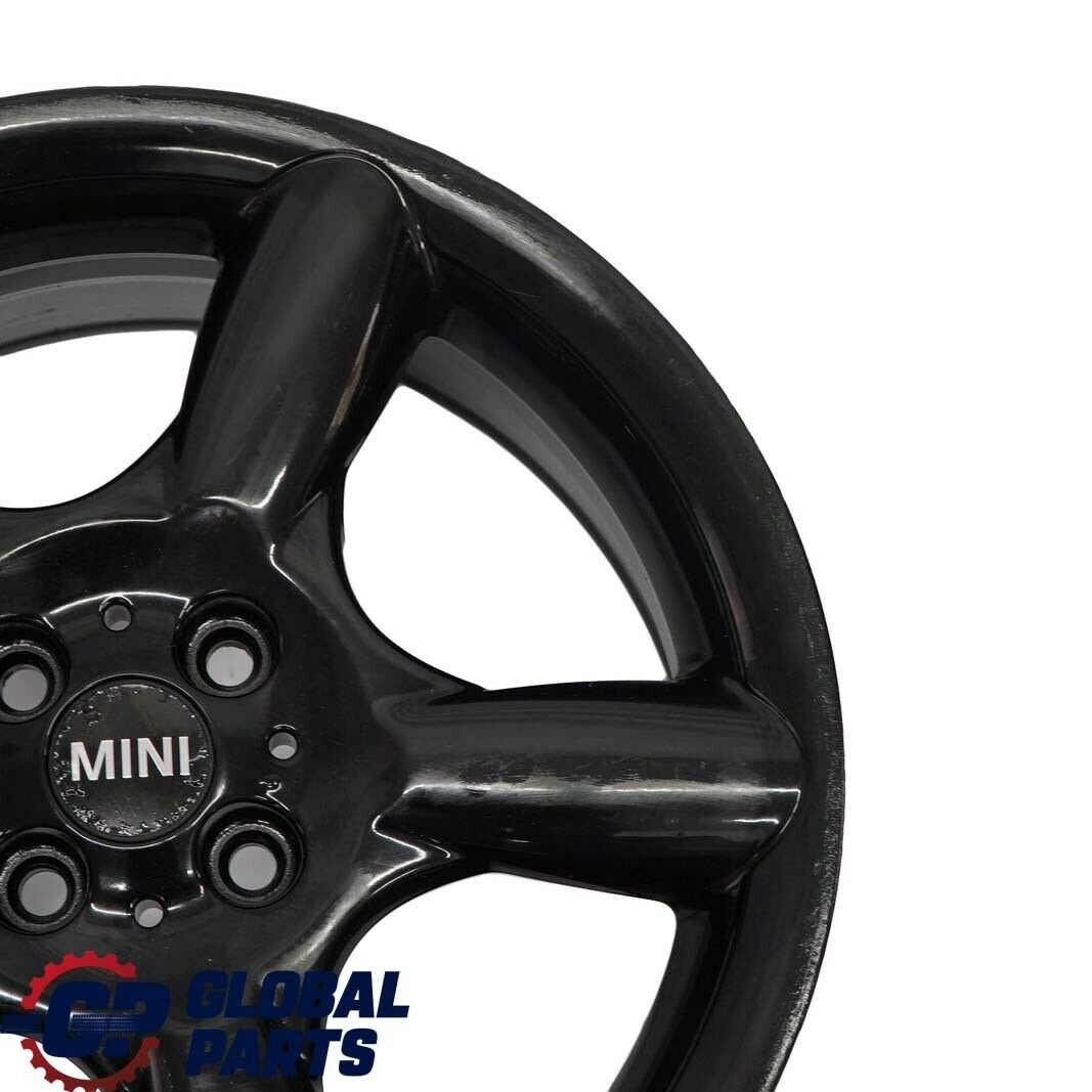 Mini Cooper One R50 R56 Alu Felge 7J 17" Schwarz 5 Star Pace Spoke 110 6777960