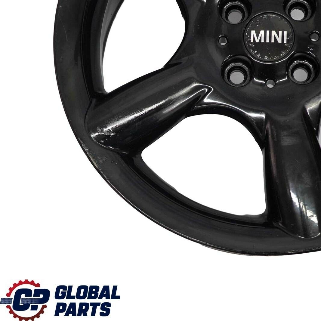 Mini Cooper One R50 R56 Alu Felge 7J 17" Schwarz 5 Star Pace Spoke 110 6777960