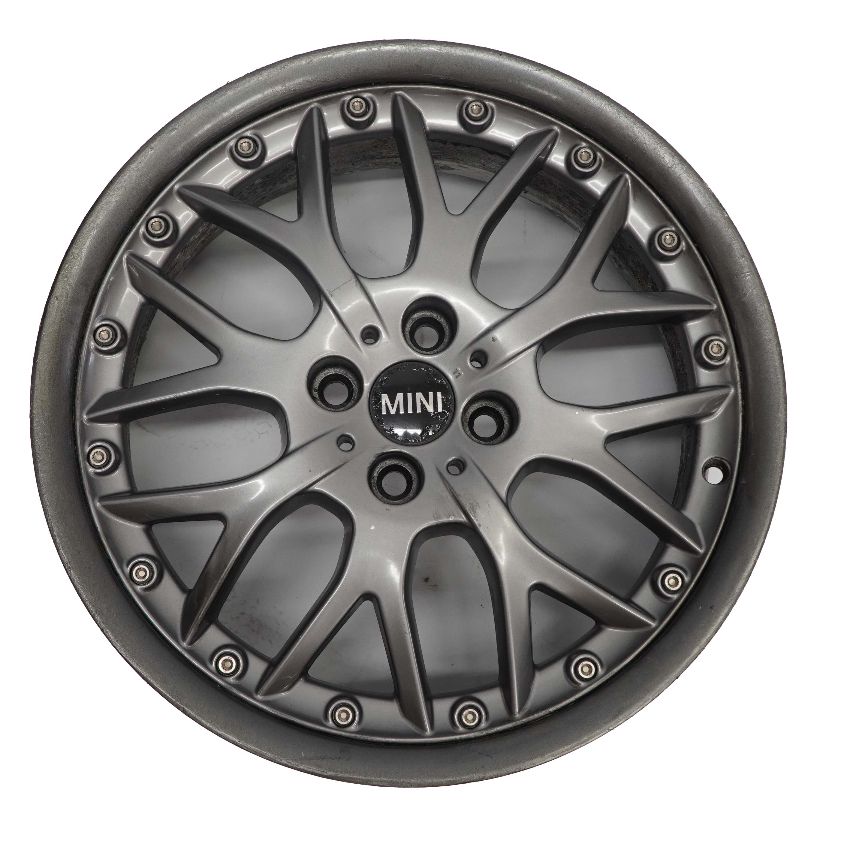 Mini Cooper One R50 R52 R53 R55 R56 Anthrazit Felge 7J 17" ET:48 Cross Spoke 90