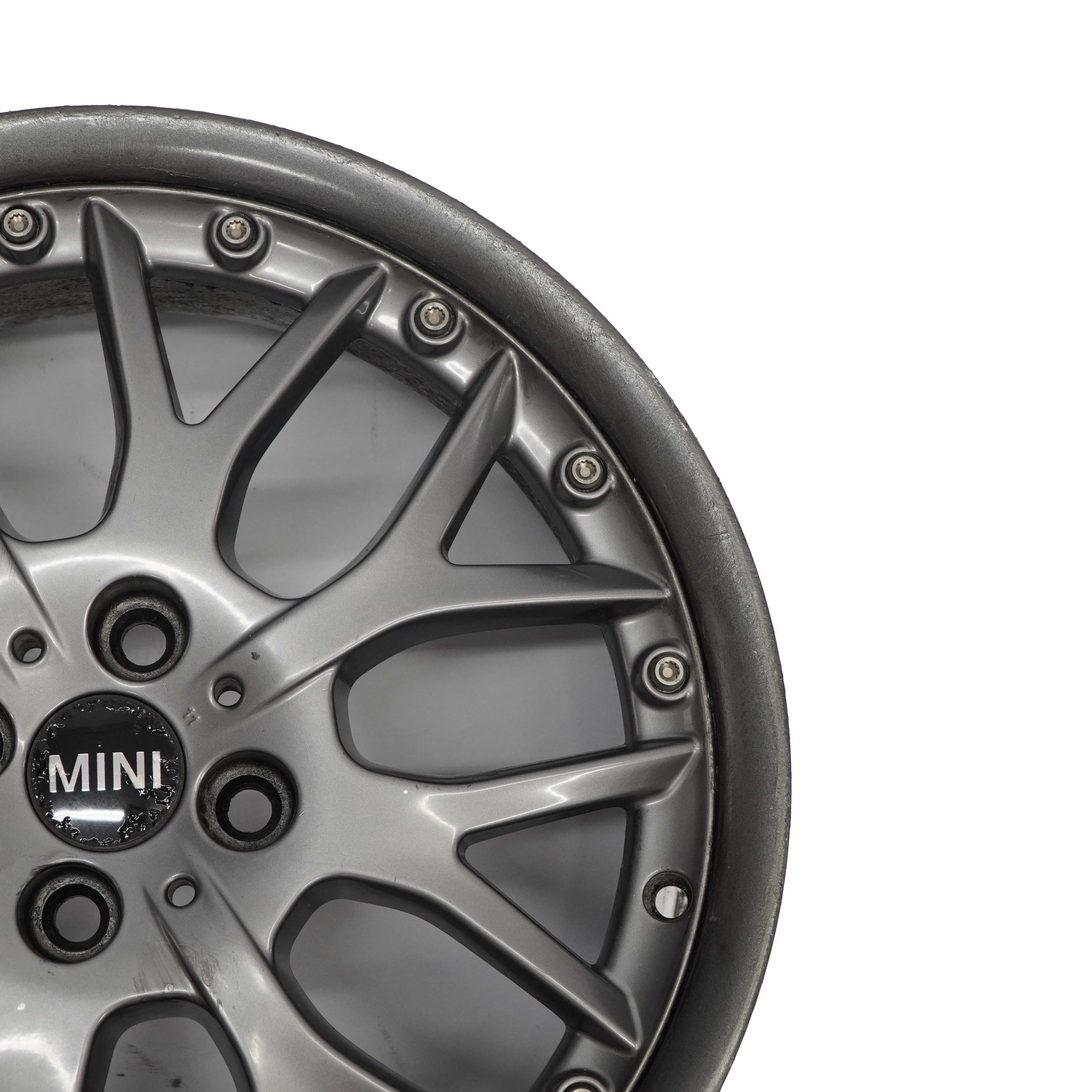 Mini Cooper One R50 R52 R53 R55 R56 Anthrazit Felge 7J 17" ET:48 Cross Spoke 90