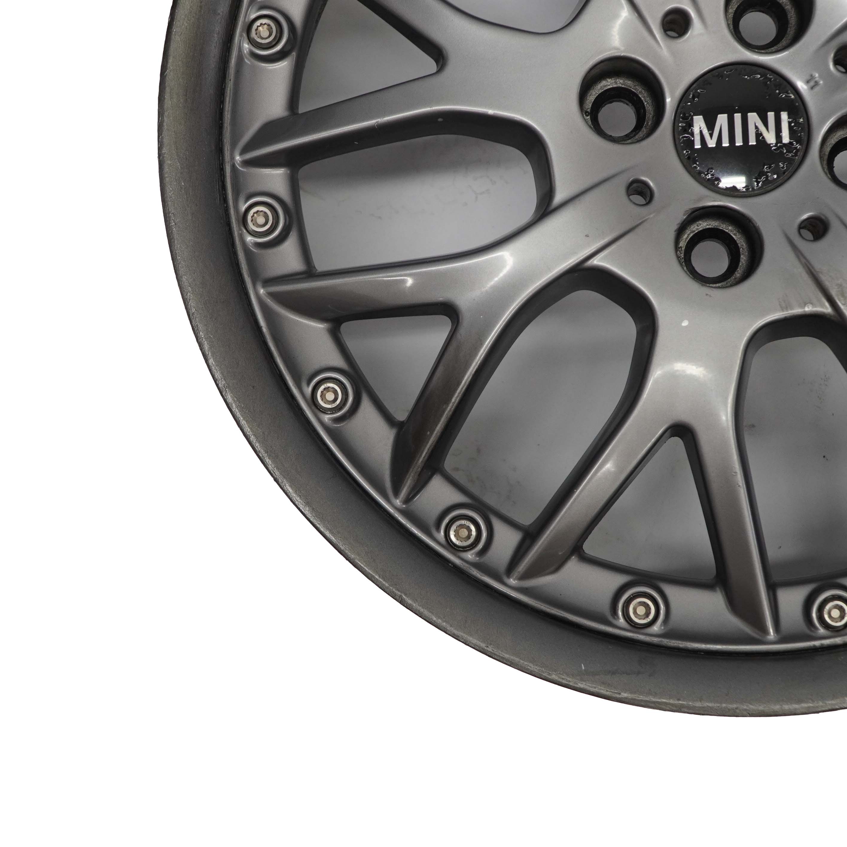 Mini Cooper One R50 R52 R53 R55 R56 Anthrazit Felge 7J 17" ET:48 Cross Spoke 90