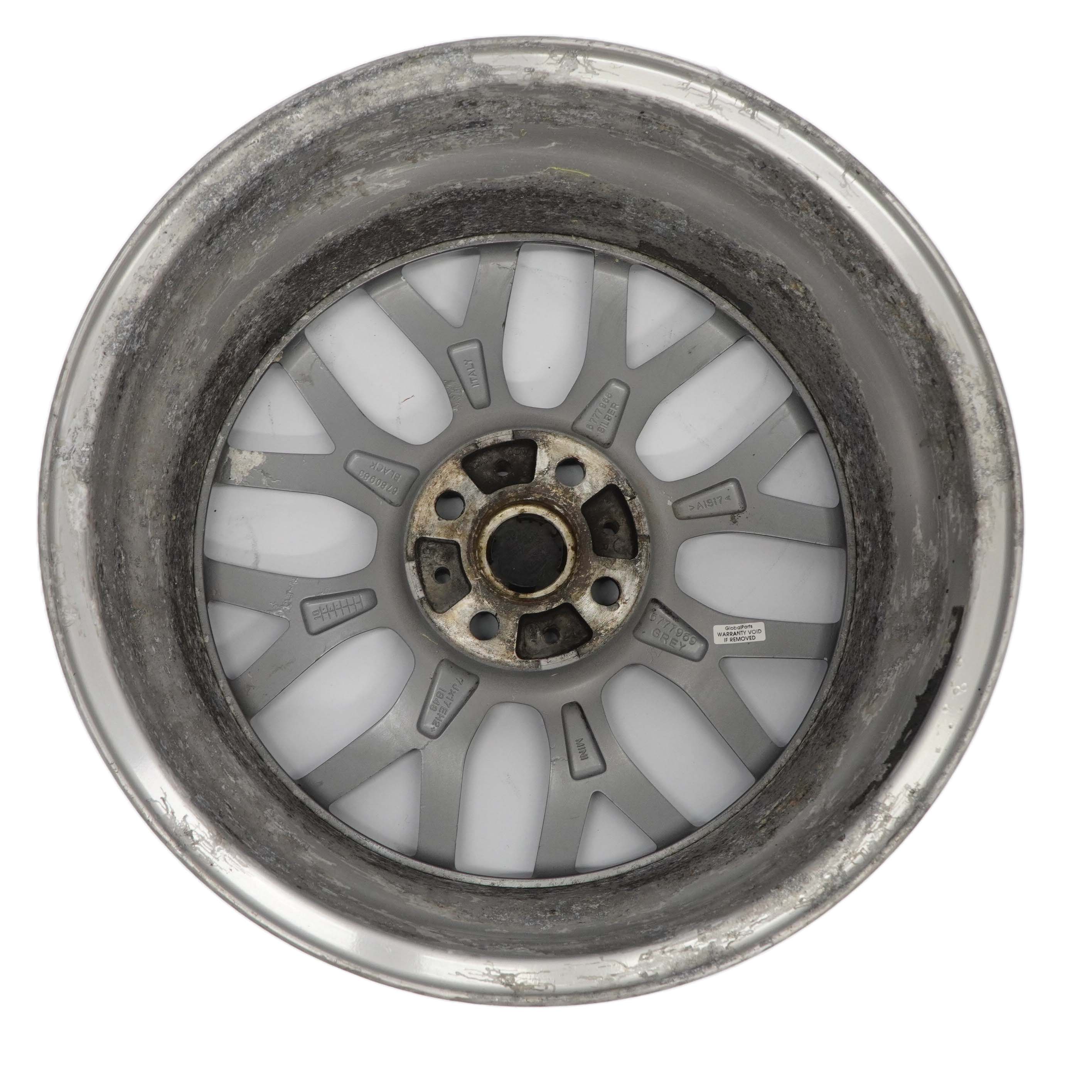 Mini Cooper One R50 R52 R53 R55 R56 Anthrazit Felge 7J 17" ET:48 Cross Spoke 90