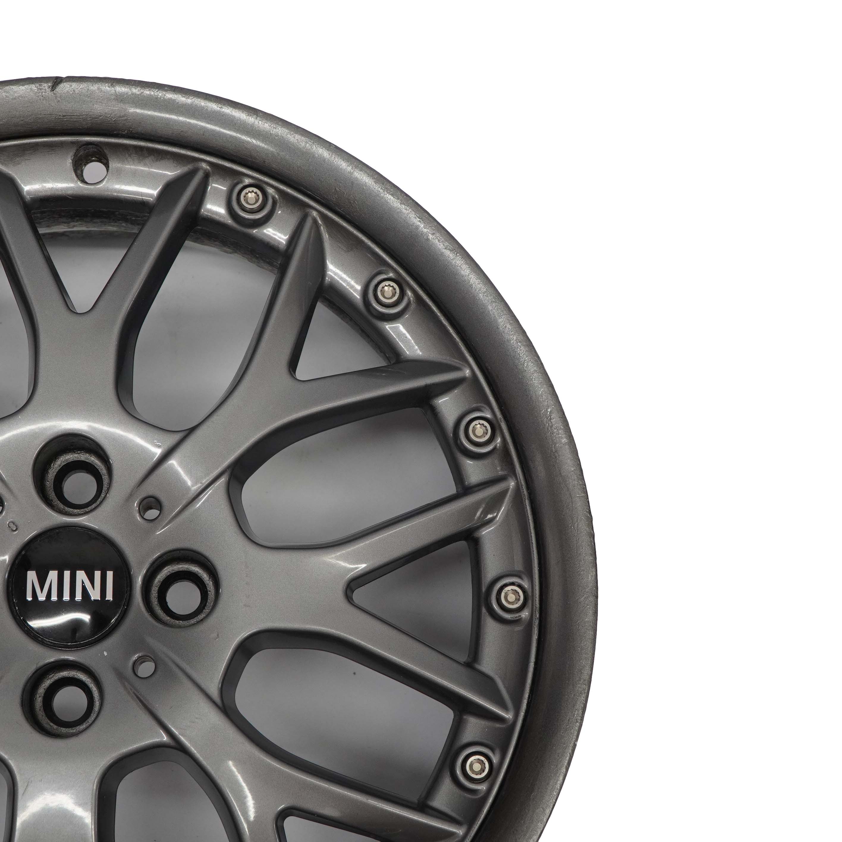 Mini Cooper One R50 R52 R53 R55 R56 Anthrazit Felge 7J 17" ET:48 Cross Spoke 90