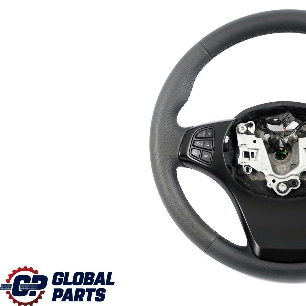 BMW X3 X5 Series E53 E83 NEW Black Leather Sport Steering Wheel Black Threads