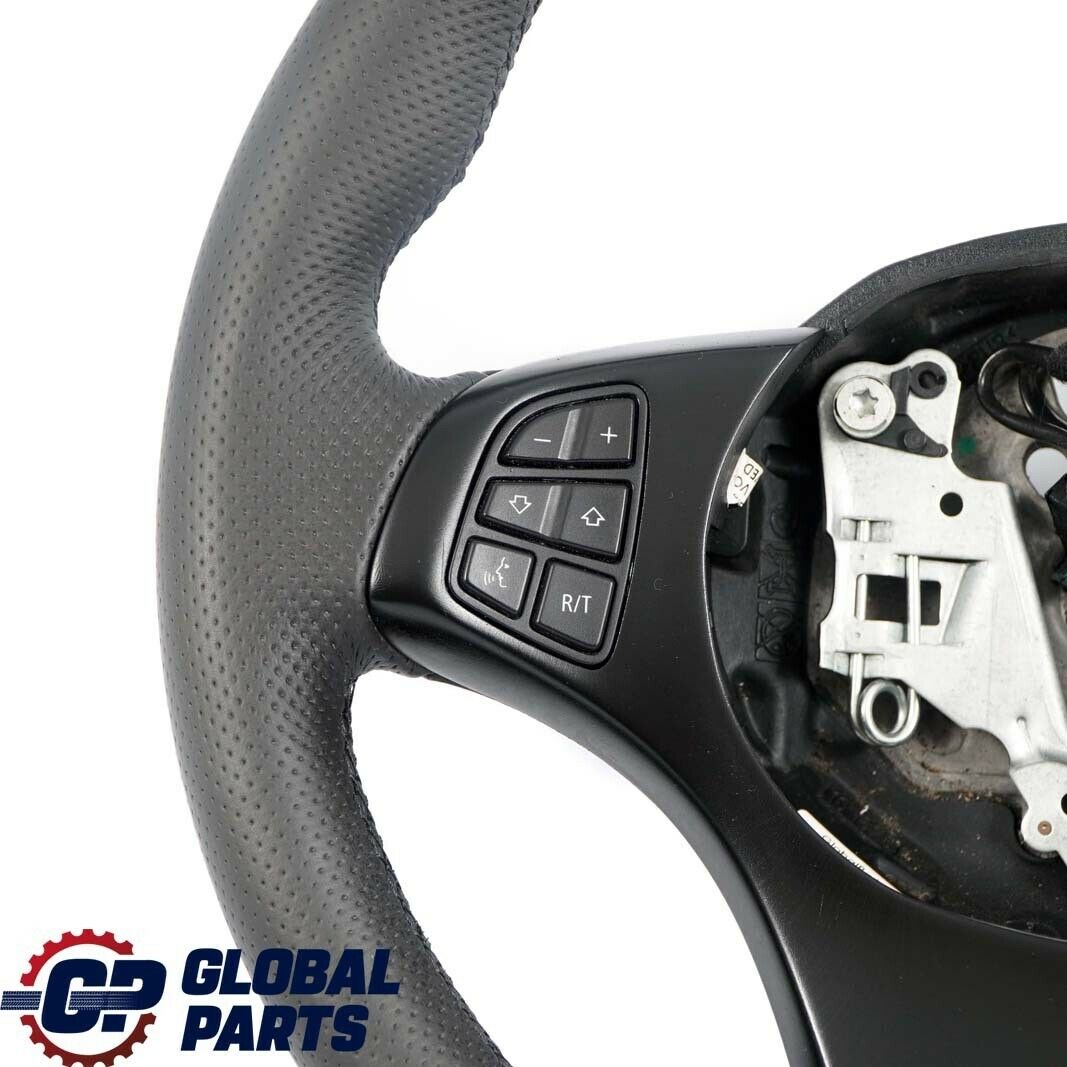 BMW X3 X5 Series E53 E83 NEW Black Leather Sport Steering Wheel Black Threads