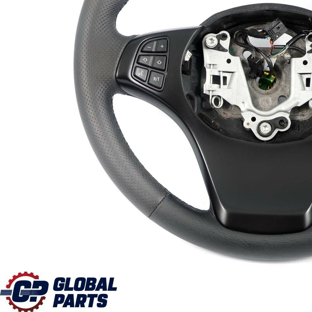 BMW X3 X5 Series E53 E83 NEW Black Leather Sport Steering Wheel Black Threads