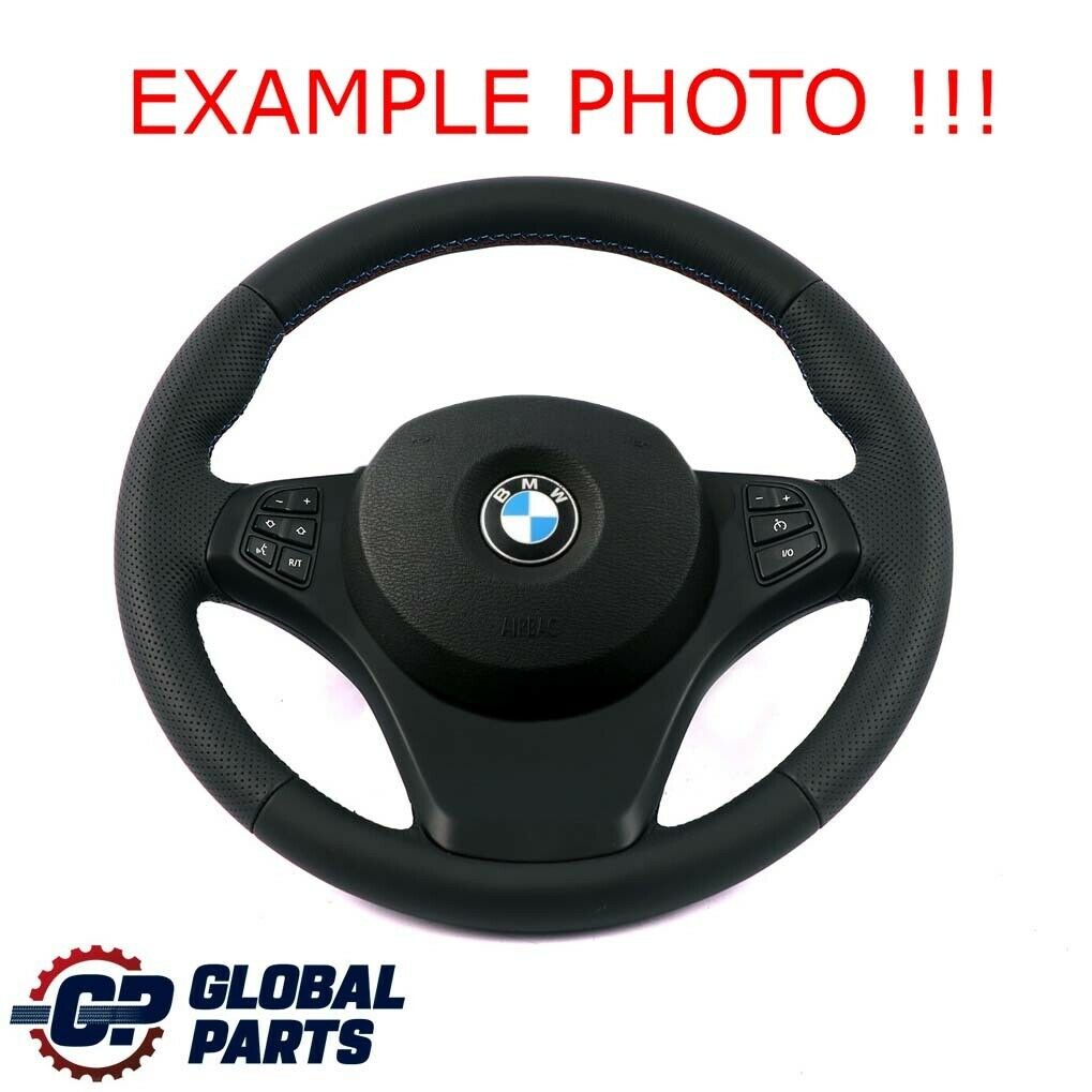 BMW X3 E83 X5 E53 NEW Black Leather Sport Steering Wheel M-tricoloured