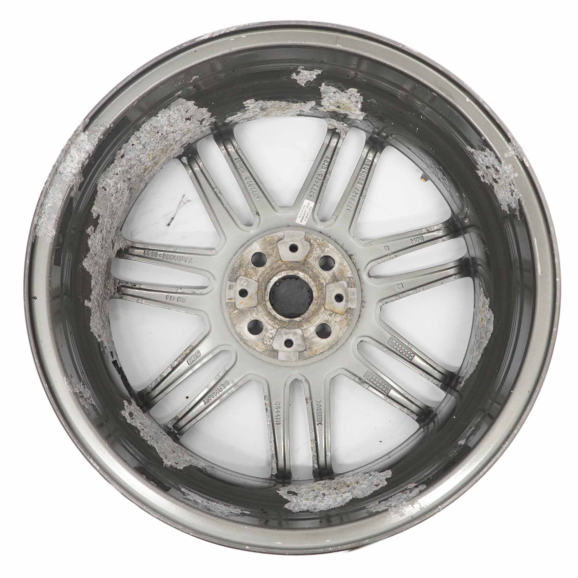 Mini Cooper R50 R53 R55 R56 Gris Jante 17" 7J ET:48 Double Spoke 99 6778426