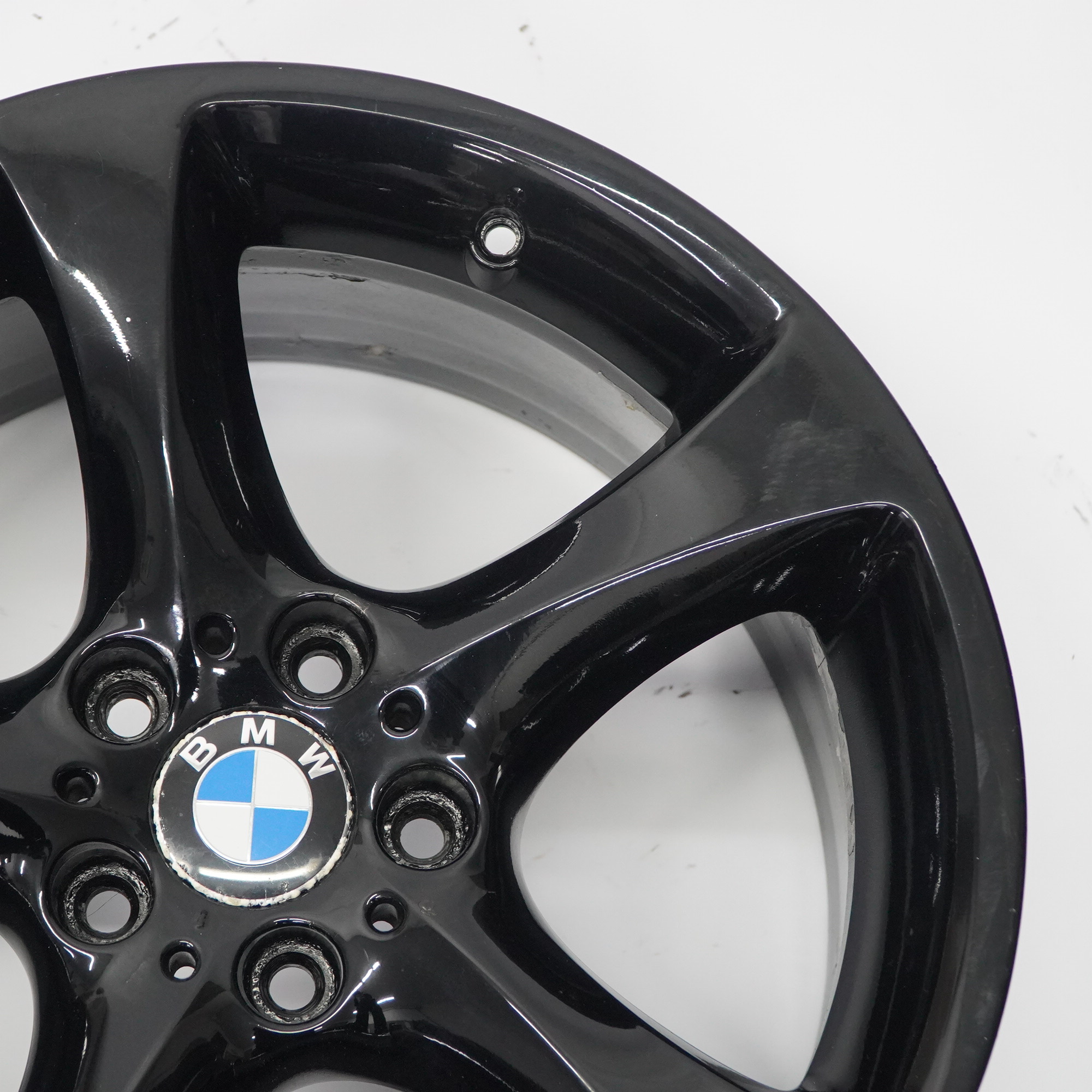 BMW E90 E91 Schwarzes Hinterrad Alufelge 19" Sternspeiche 230 9J ET:39 6779659