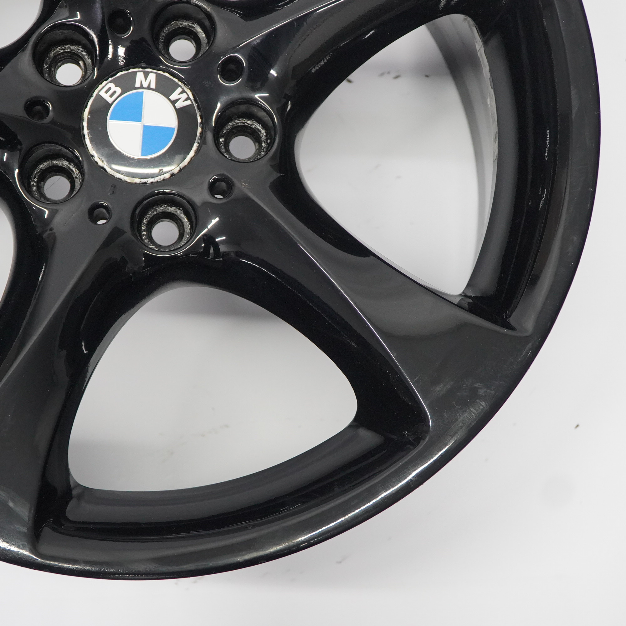 BMW E90 E91 Schwarzes Hinterrad Alufelge 19" Sternspeiche 230 9J ET:39 6779659