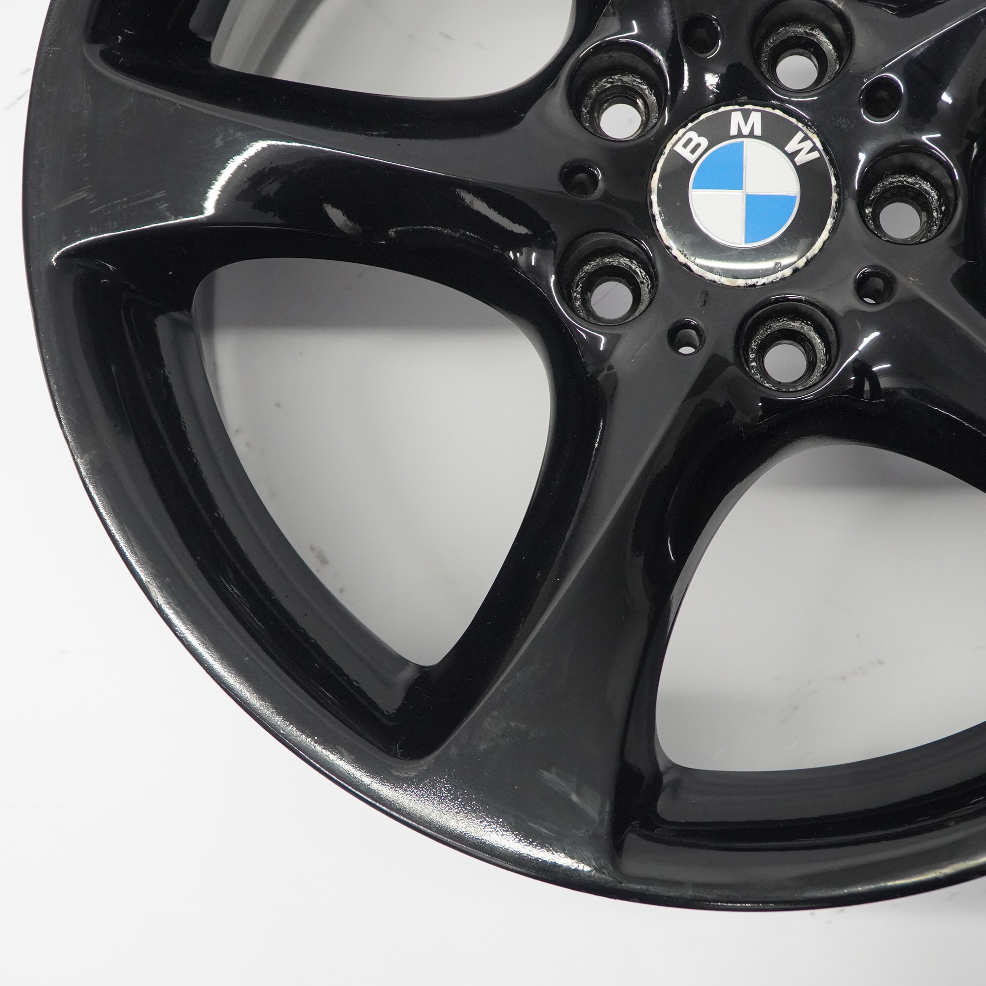 BMW E90 E91 Schwarzes Hinterrad Alufelge 19" Sternspeiche 230 9J ET:39 6779659