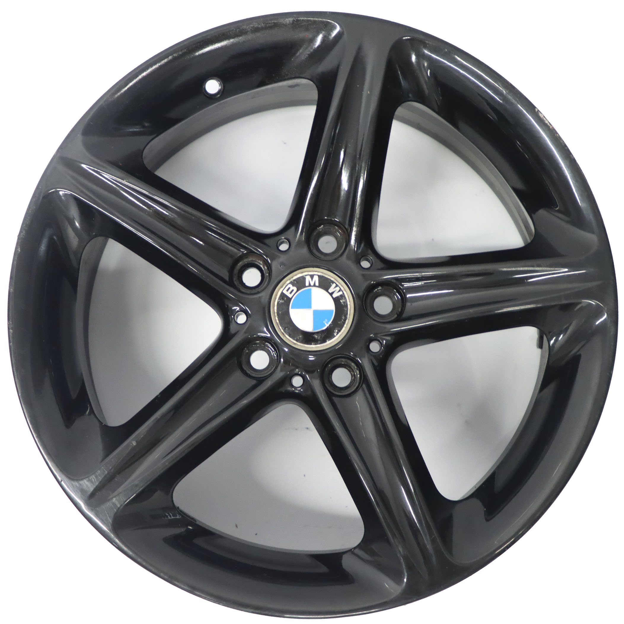 BMW E81 E87 LCI Schwarz Leicht metall felge 18" Sternspeiche 7,5J ET:49 6779800