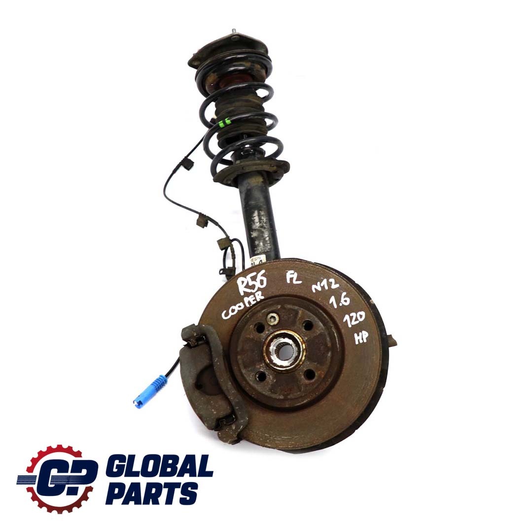 BMW Mini R56 Cooper N12 LEFT FRONT SPRING STRUT LEG BRAKE SUSPENSION HUB N/S