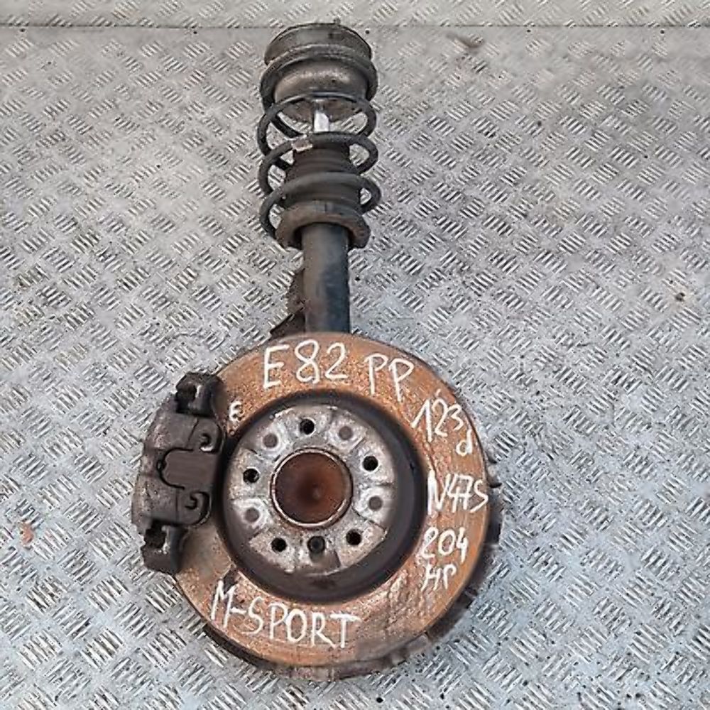 BMW 1 Series E82 M-SPORT FRONT RIGHT O/S LEG SUSPENSION AXLE BRAKE DISC HUB SET