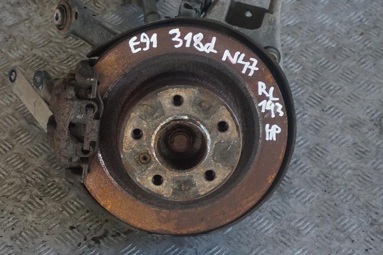 BMW 3 E91 LCI Touring 318d N47 Rear Left N/S Suspension Leg Axle Brake Disc