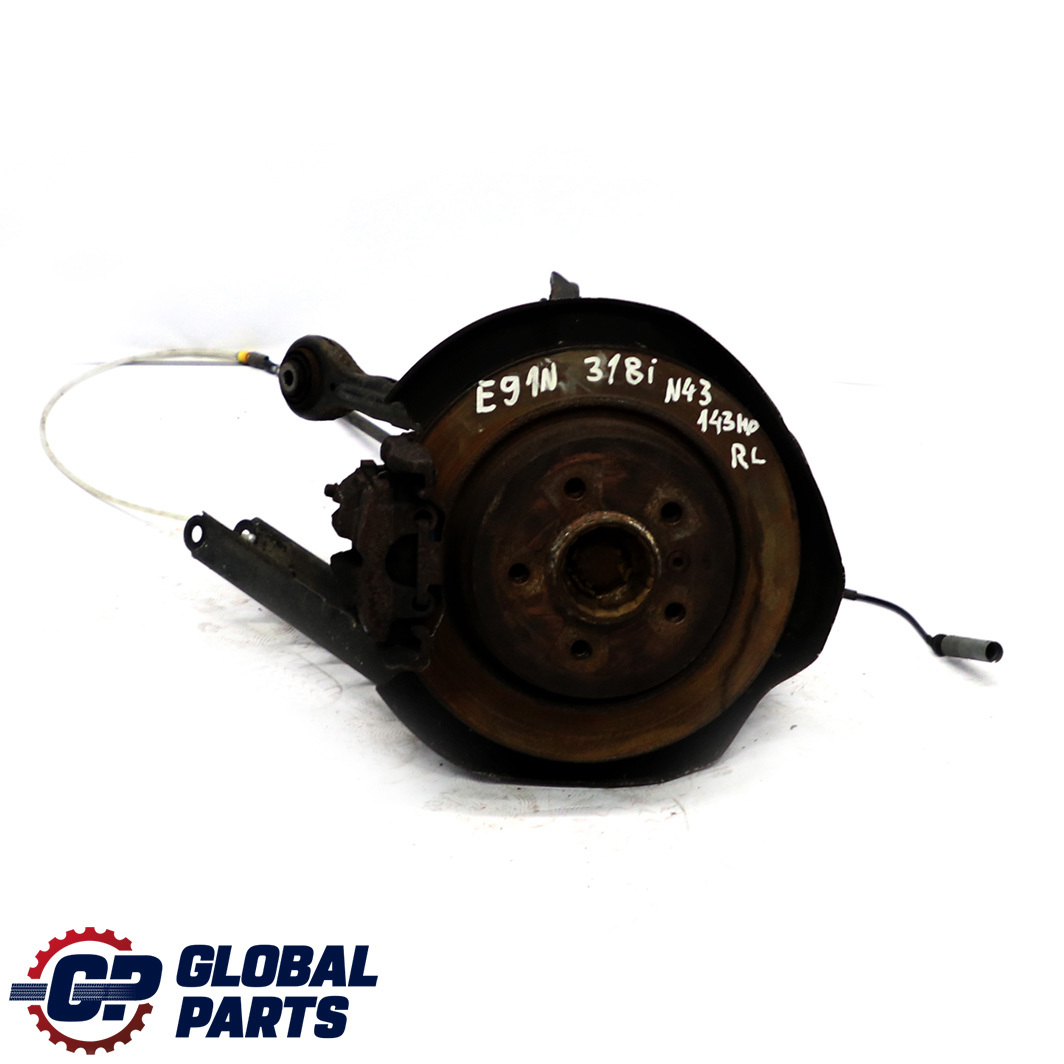 BMW 3 E91 LCI Touring 318i N43 Rear Left N/S Suspension Leg Brake Wheel Hub Axle