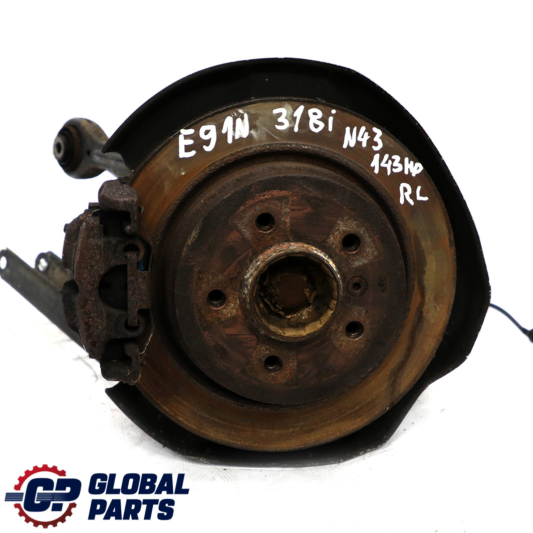 BMW 3 E91 LCI Touring 318i N43 Rear Left N/S Suspension Leg Brake Wheel Hub Axle