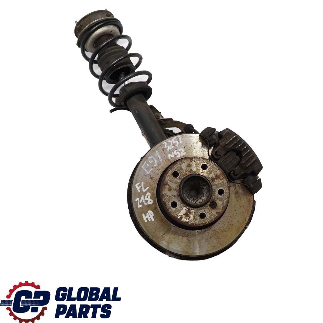 BMW 3 E91 Touring 325i N52 Front Left N/S Spring Strut Brake Suspension Leg Hub