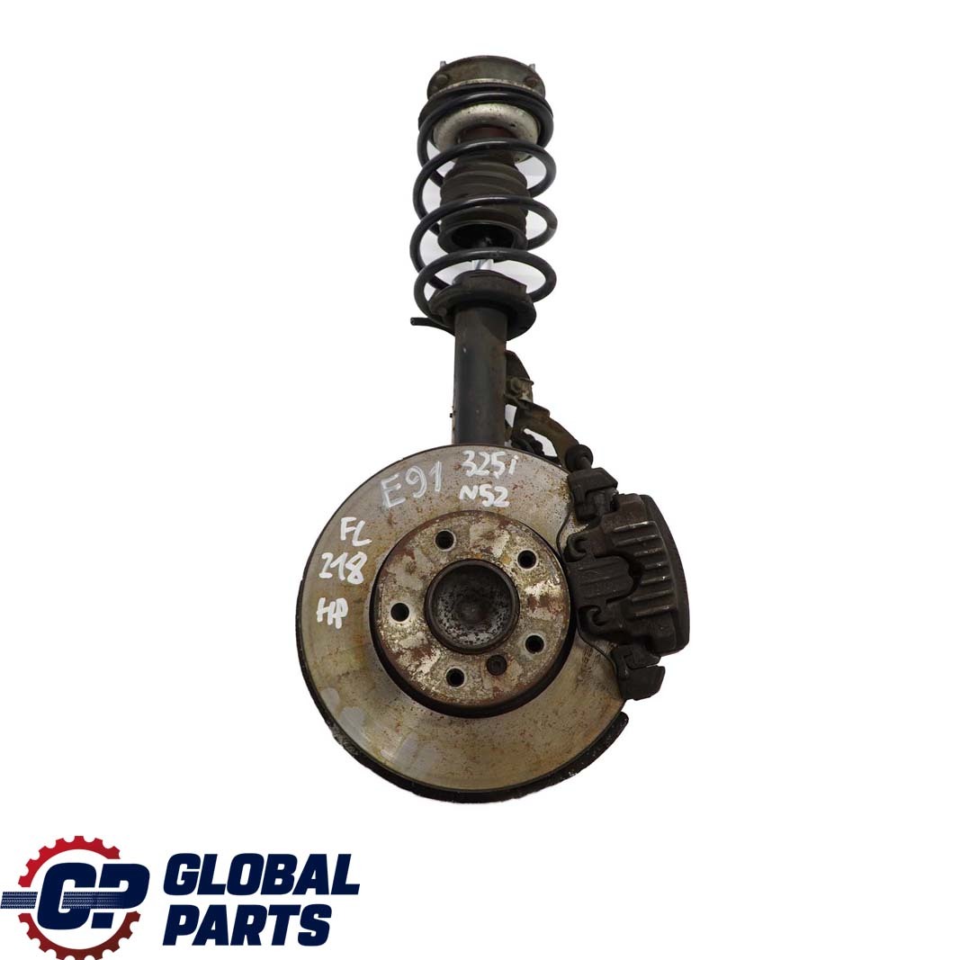 BMW 3 E91 Touring 325i N52 Front Left N/S Spring Strut Brake Suspension Leg Hub