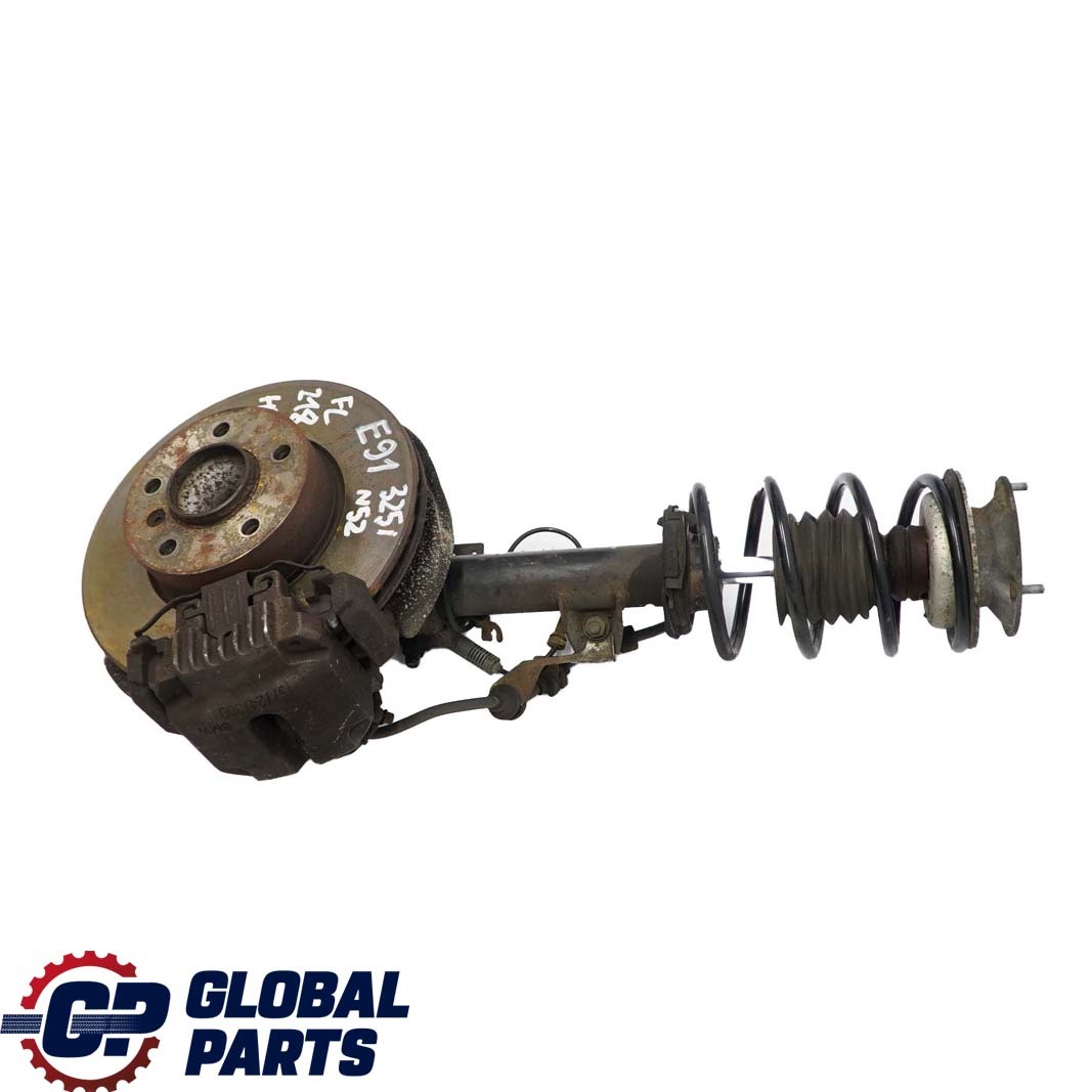 BMW 3 E91 Touring 325i N52 Front Left N/S Spring Strut Brake Suspension Leg Hub