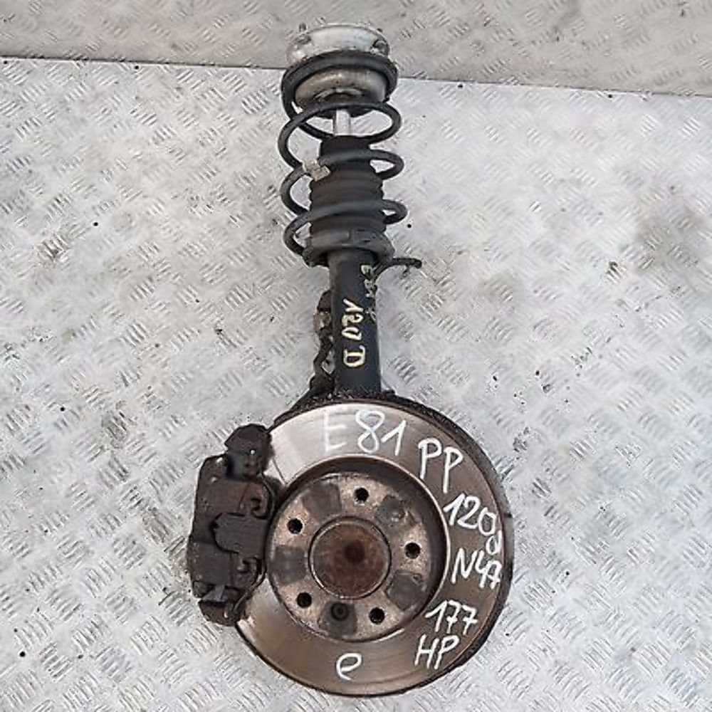 BMW E81 120D Front Right O/S Spring Strut Brake Suspension Leg Hub Axle