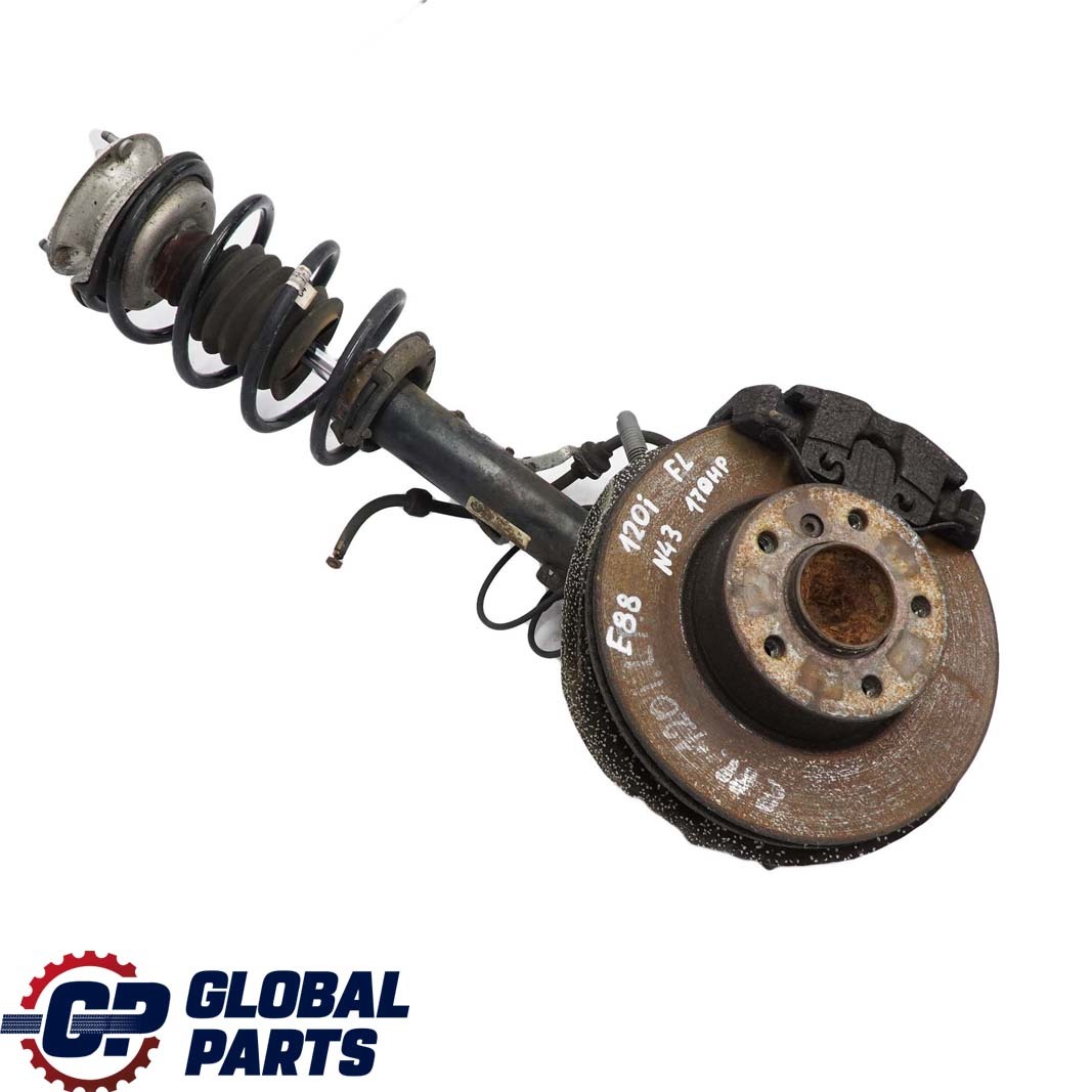 BMW 1 Series E88 Cabrio 120i N43 Front Left N/S Suspension Leg Axle Brake Disc