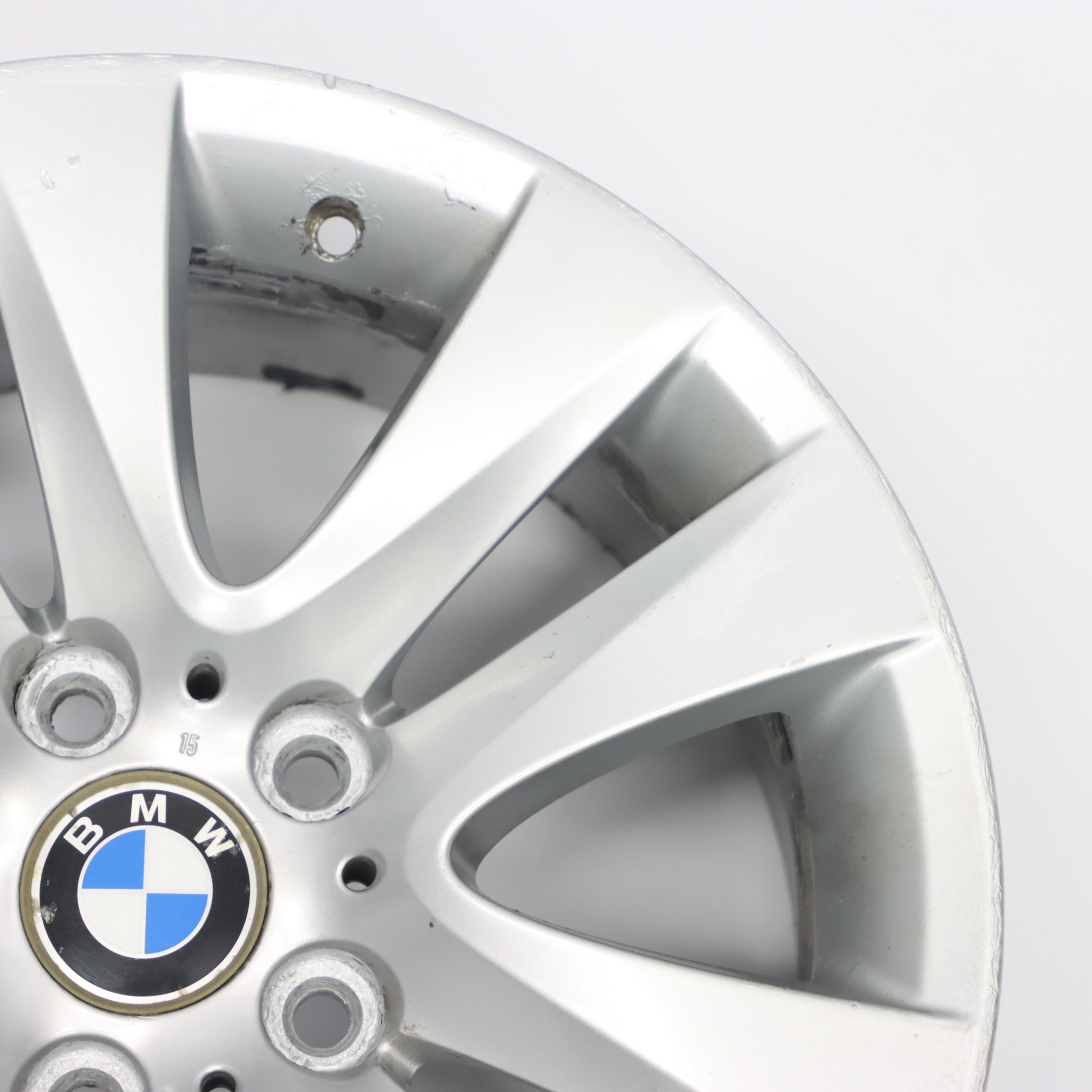 BMW E90 E91 E92 Silberne Leichtmetallfelge V Speiche 338 17" 8J ET:34 6791478