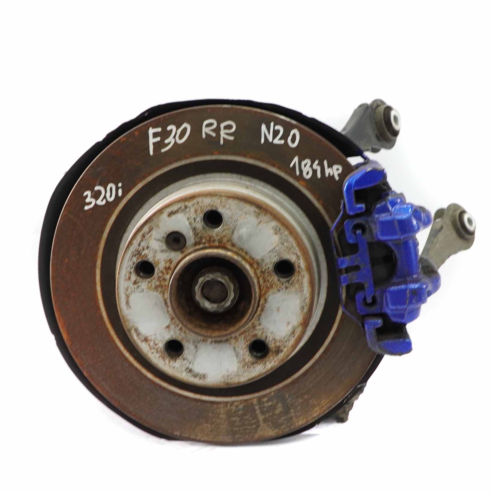 BMW F30 320i N20 184 hp Rear Right O/S Suspension Leg Brake Caliper Disc