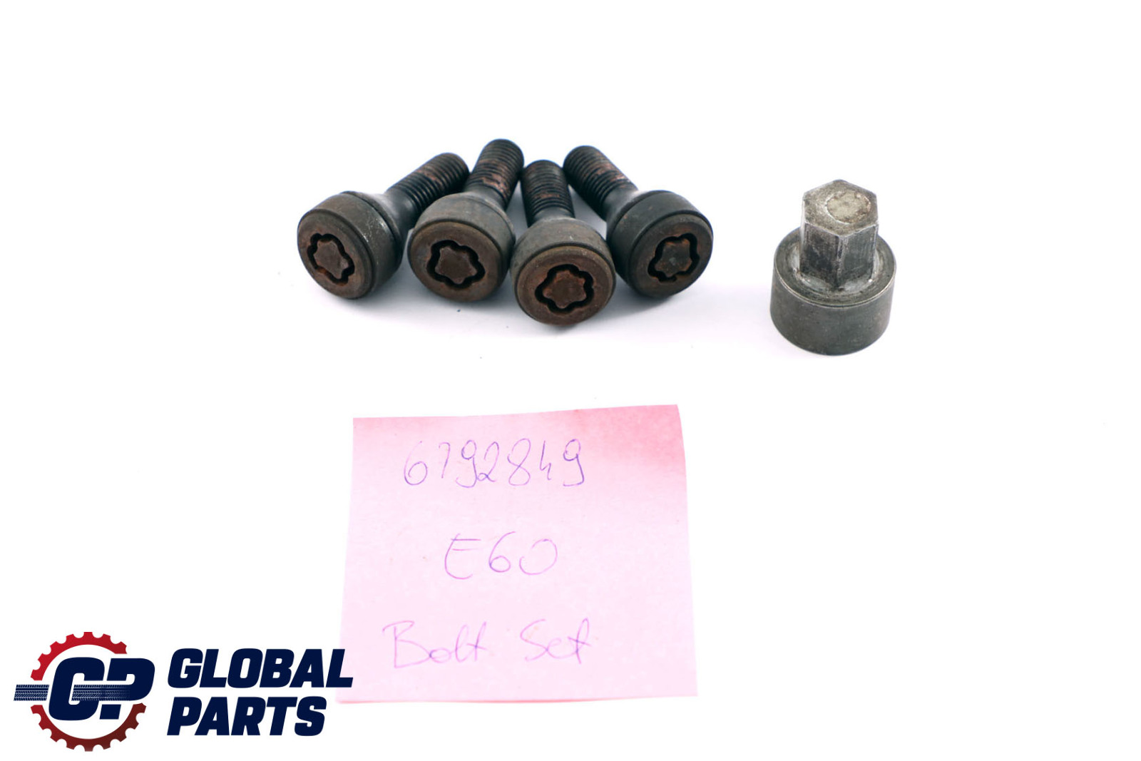 BMW E60 E61 E81 E87 E90 Wheel Bolt Black Thread Nut With Key