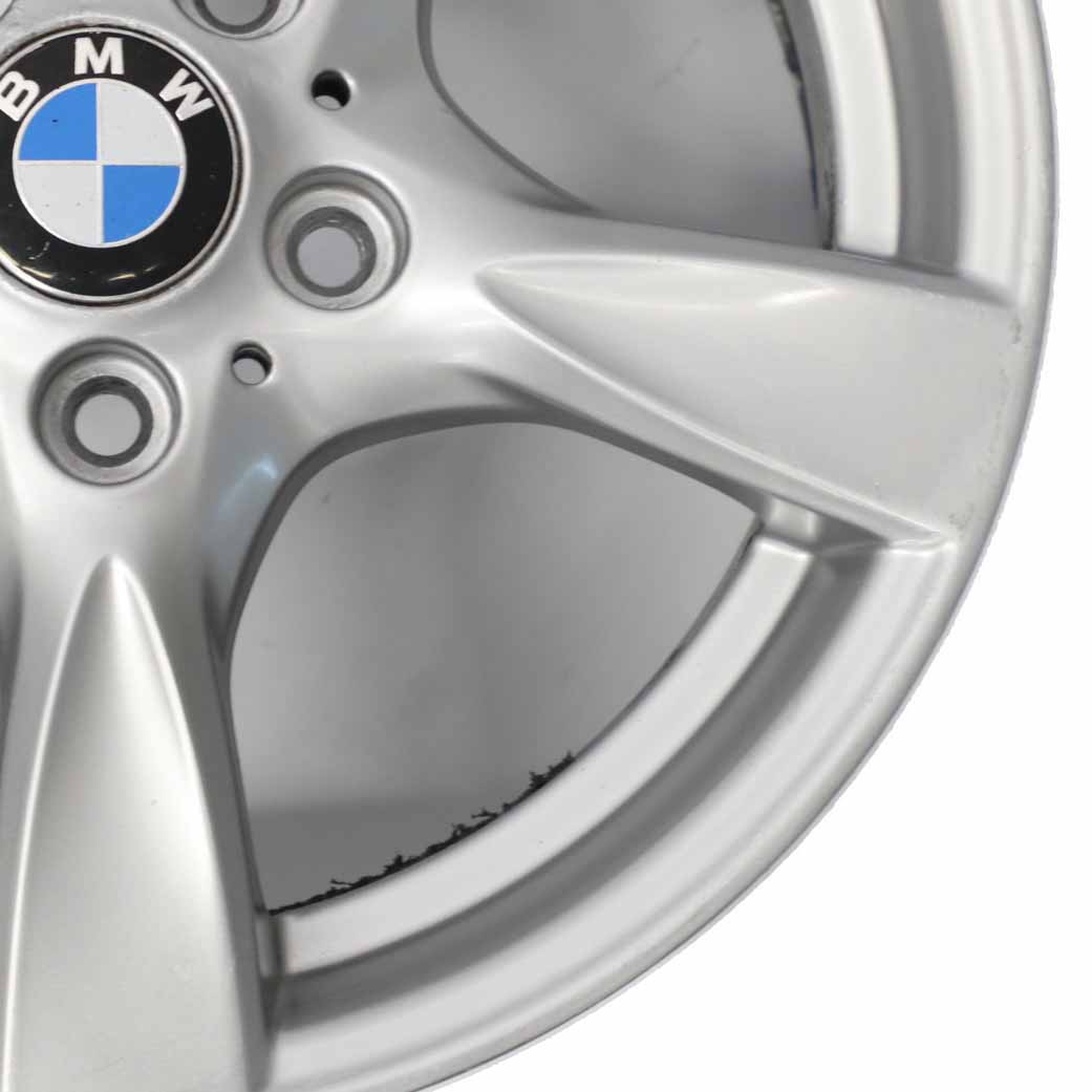 BMW E81 E82 E87 Silberne Leichtmetallfelge 17" Sternspeiche 371 7J ET:47 6795561