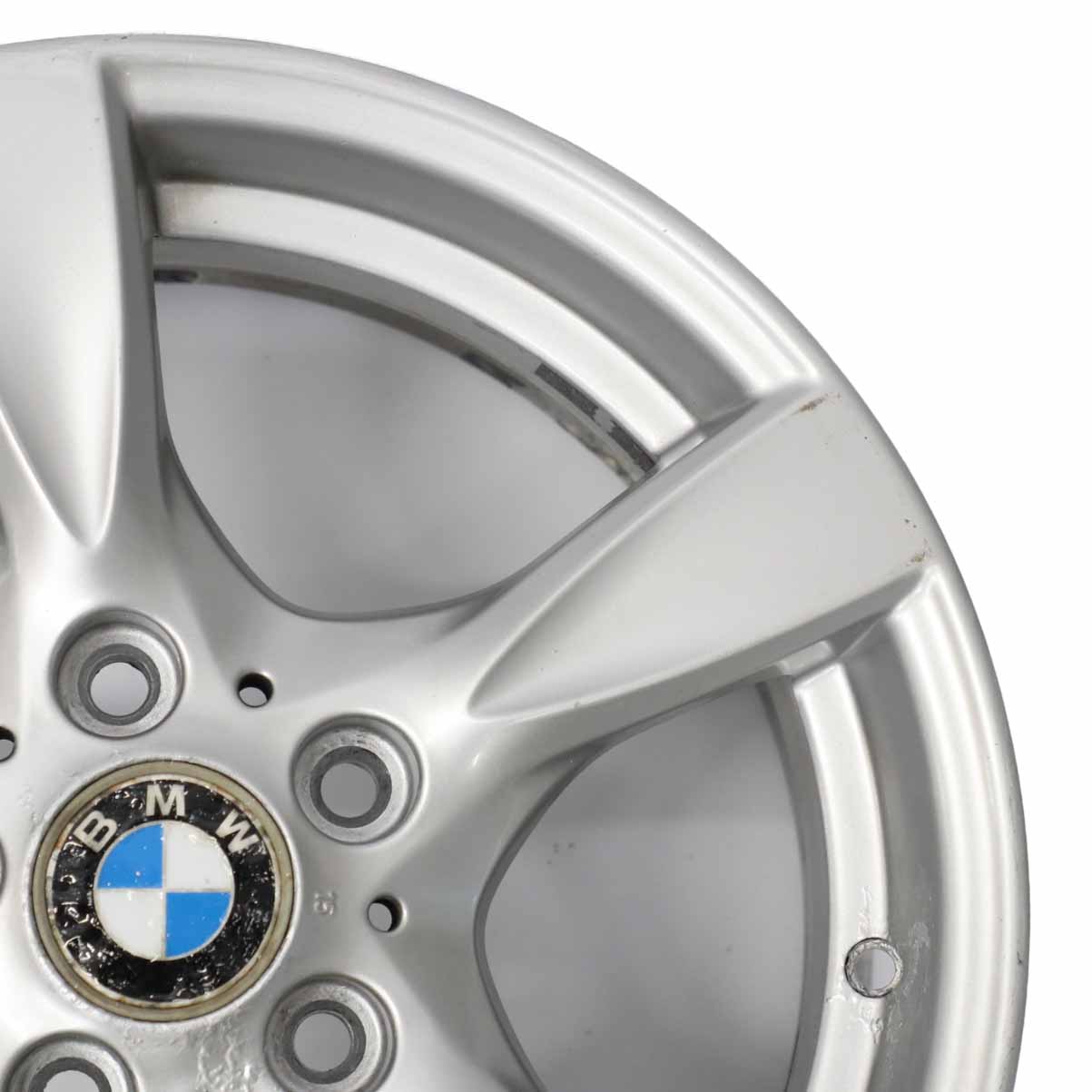 BMW E81 E82 E87 Silver Alloy Wheel Rim 17" Star Spoke 371 7J ET:47 6795561