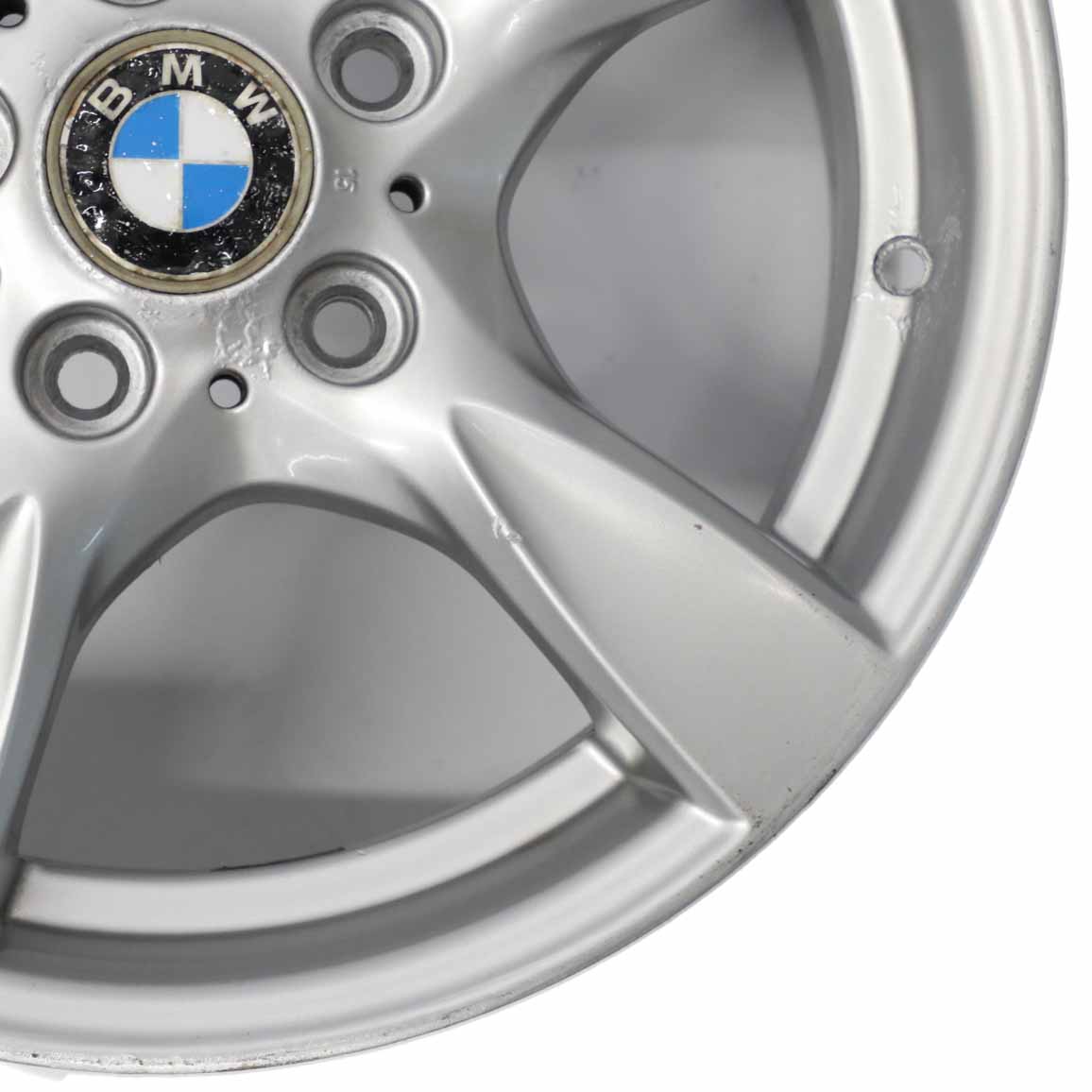 BMW E81 E82 E87 Silver Alloy Wheel Rim 17" Star Spoke 371 7J ET:47 6795561