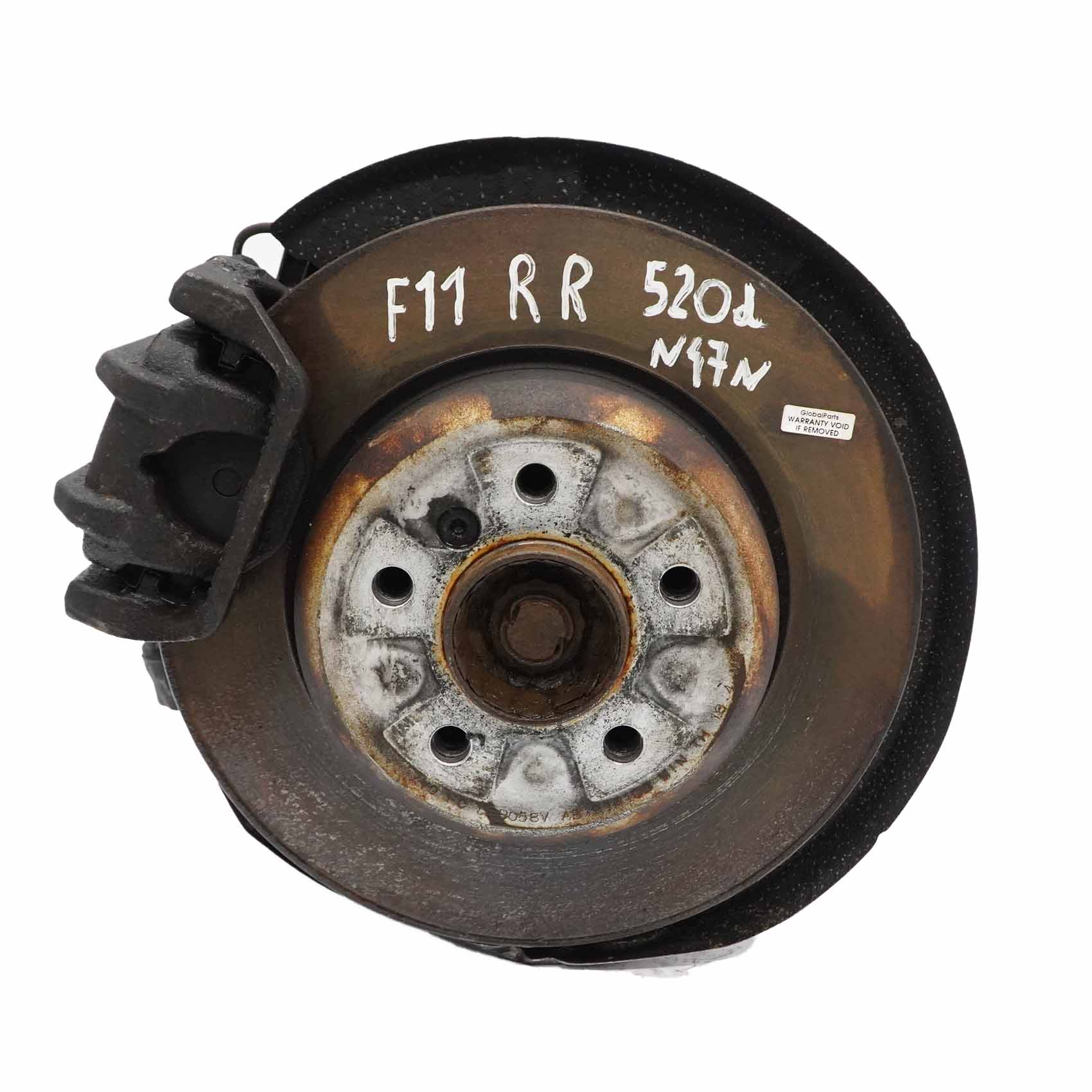 BMW F11 Touring 520d N47N Rear Right O/S Leg Suspension Axle Brake Disc Hub Set