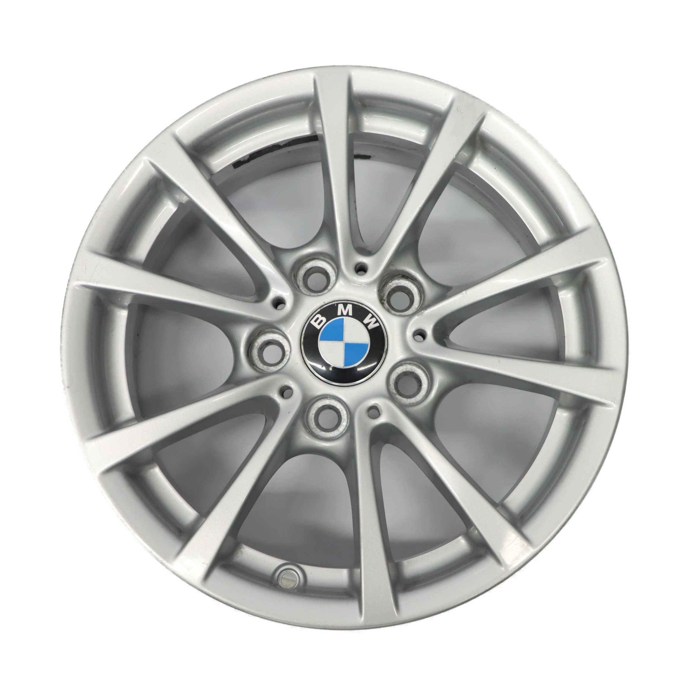 BMW F30 F31 F36 Silver Alloy Wheel Rim 16" 7J ET:31 V-spoke 390 6796236