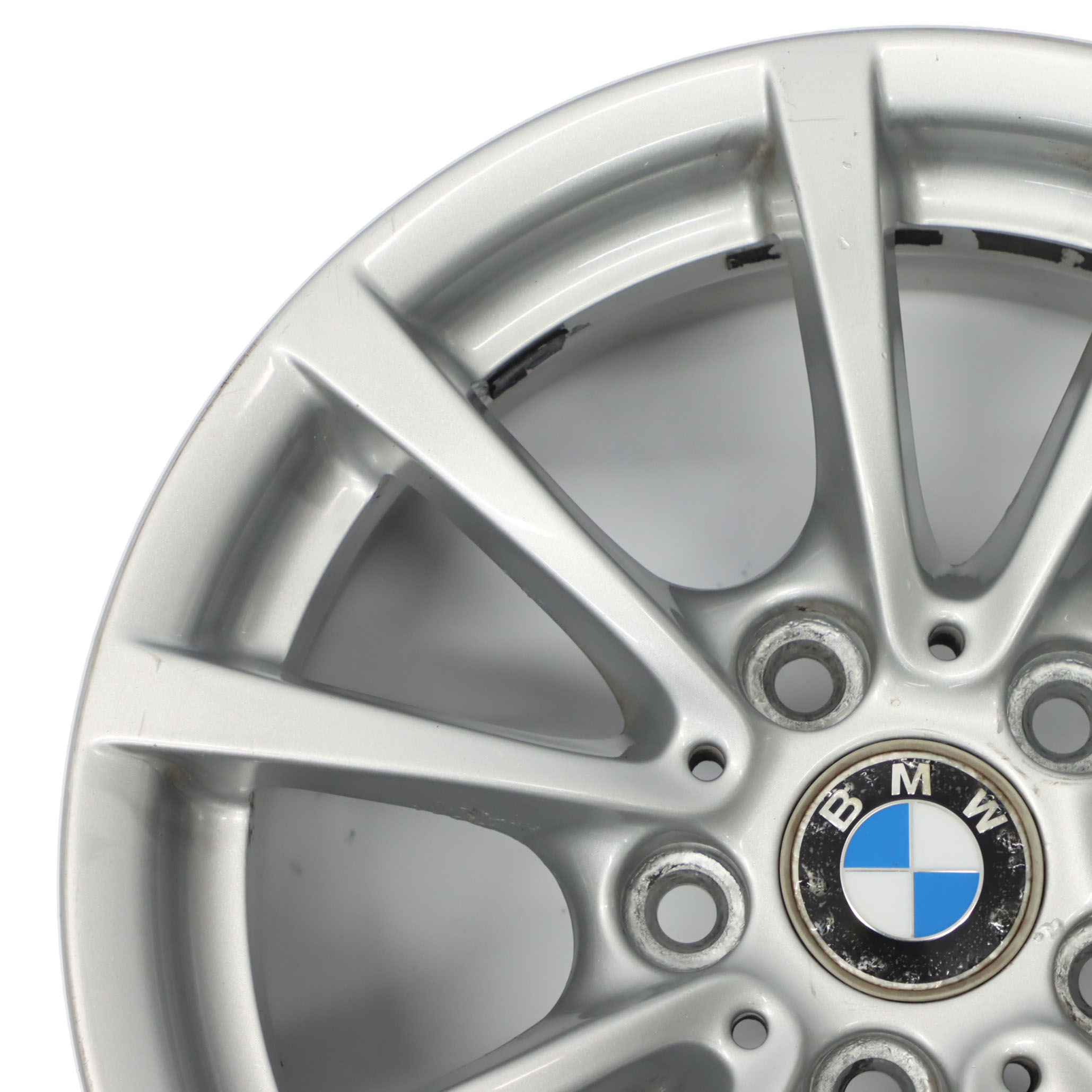 BMW F30 F31 F36 Silver Alloy Wheel Rim 16" 7J ET:31 V-spoke 390 6796236